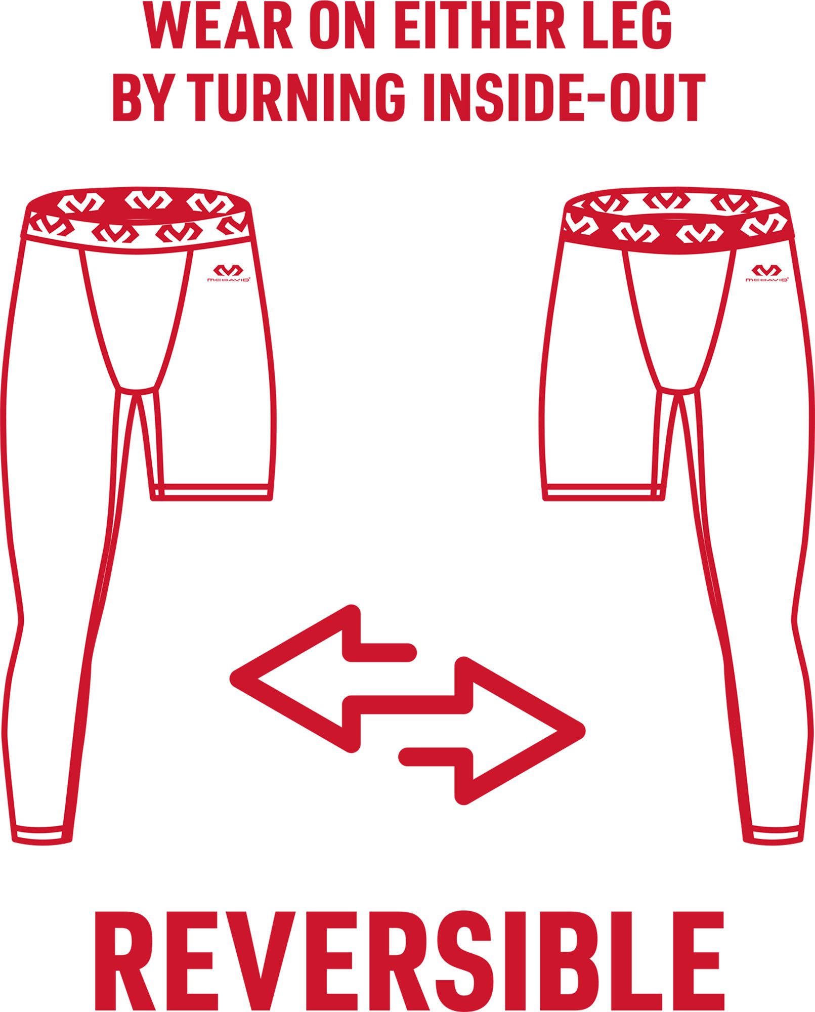 McDavid Reversible One Leg 3/4 Compression Tight product image