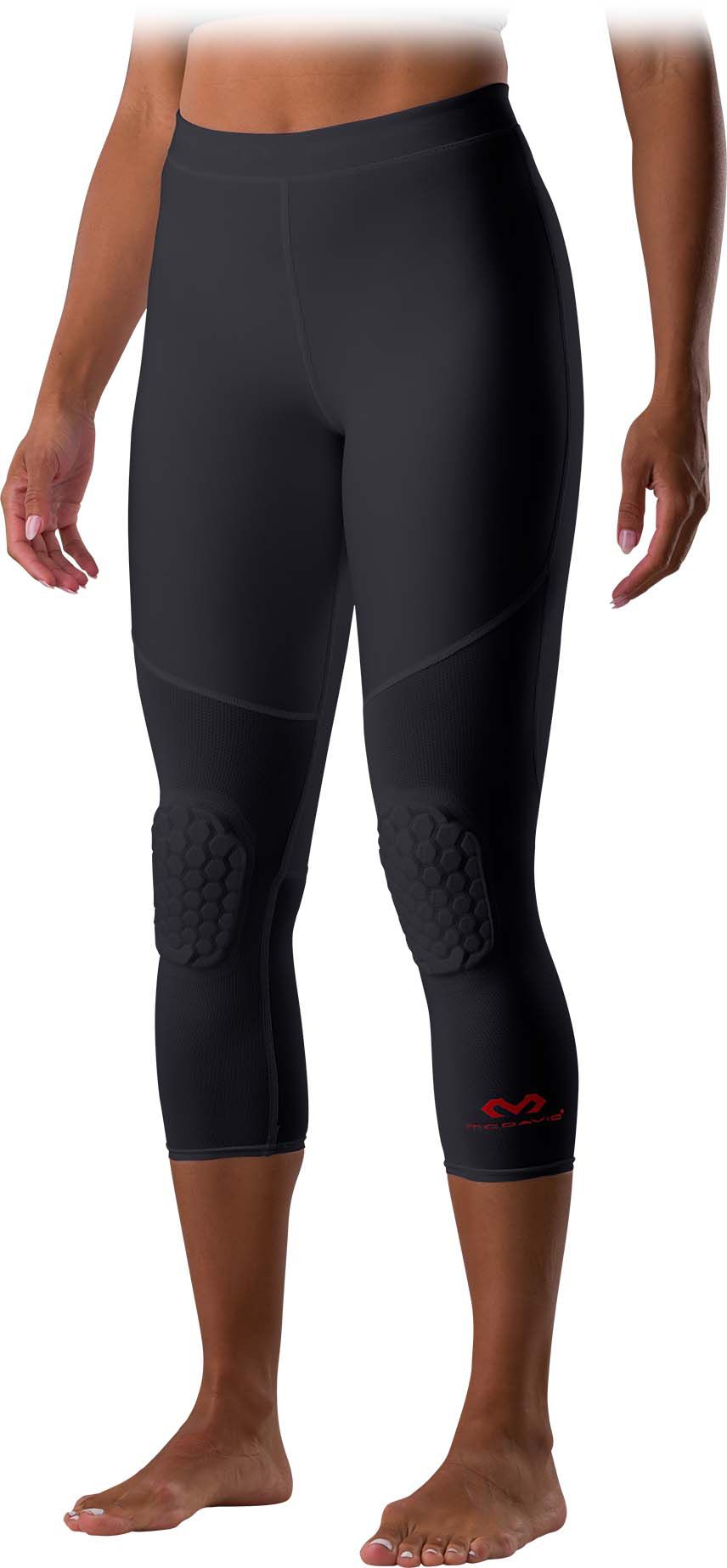 Mcdavid Women's HEX 2-Pad 3/4 Basketball Tights with Knee Pads