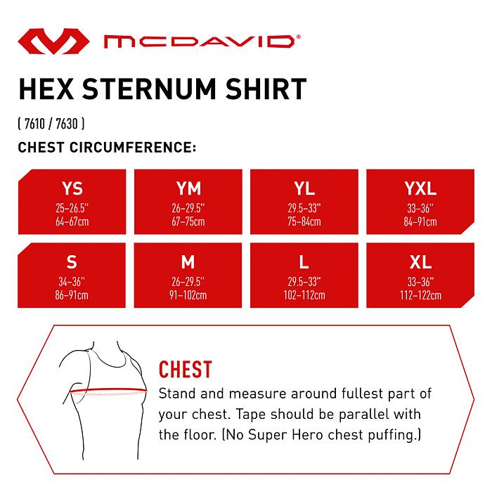 McDavid HexPad Youth Sleeveless Sternum Shirt 7600T