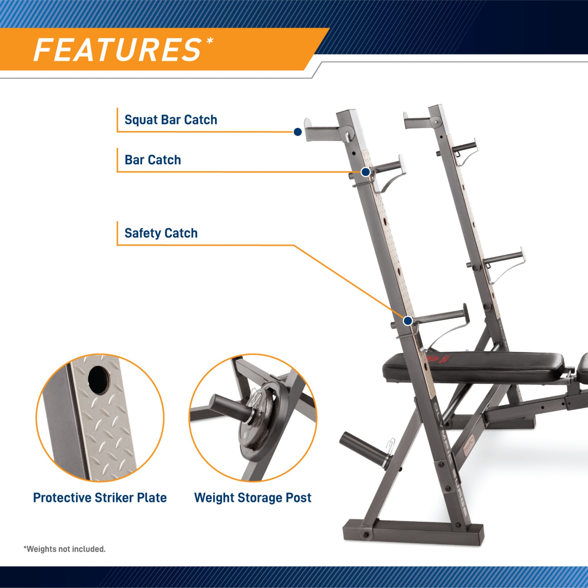 Marcy Olympic Weight Bench product image