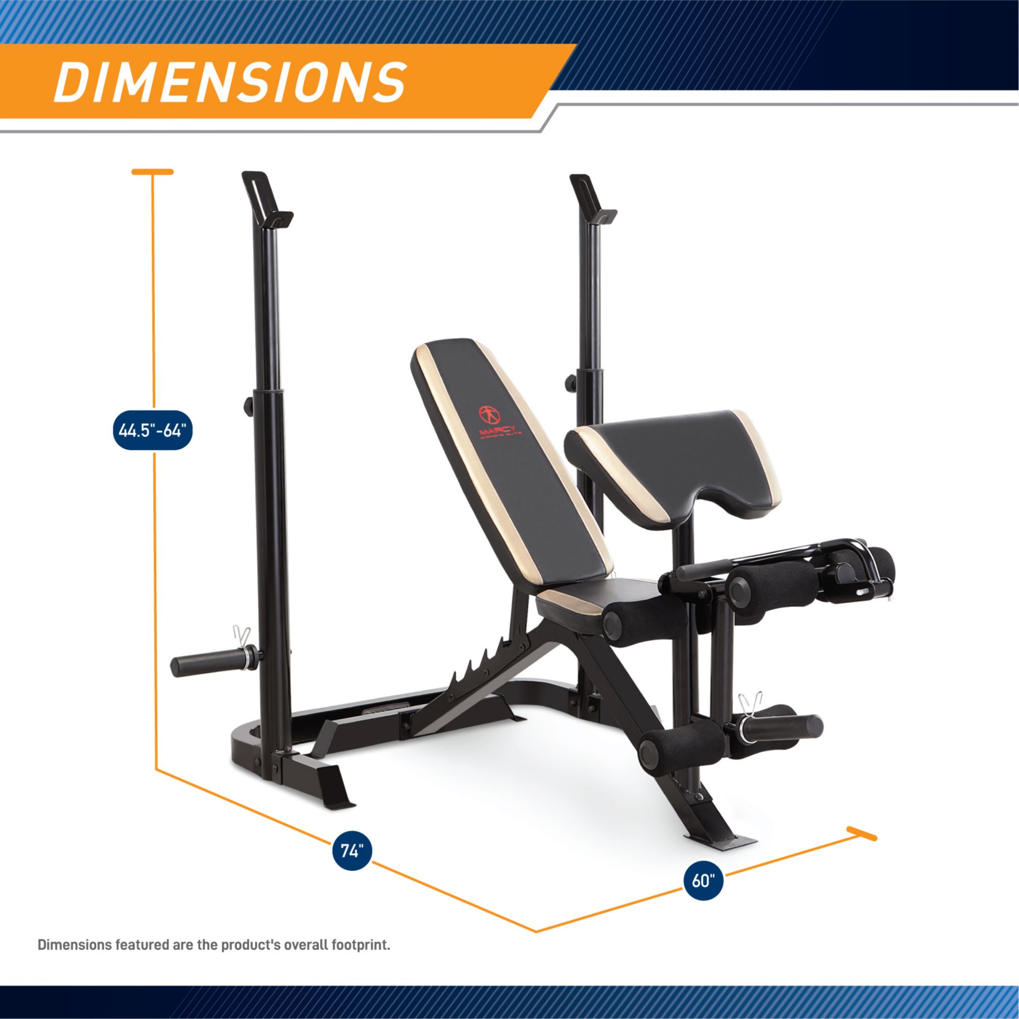 Marcy Two-Piece Olympic Weight Bench