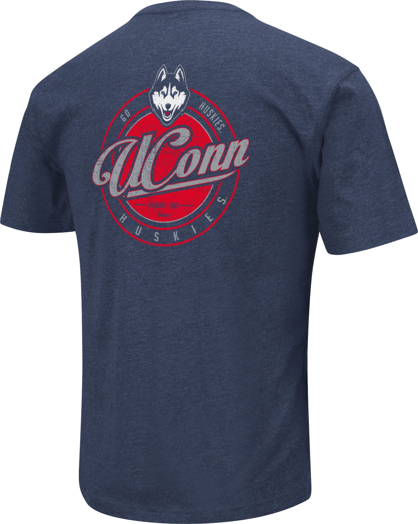 Colosseum Men's Connecticut Huskies Navy Playbook T-Shirt product image