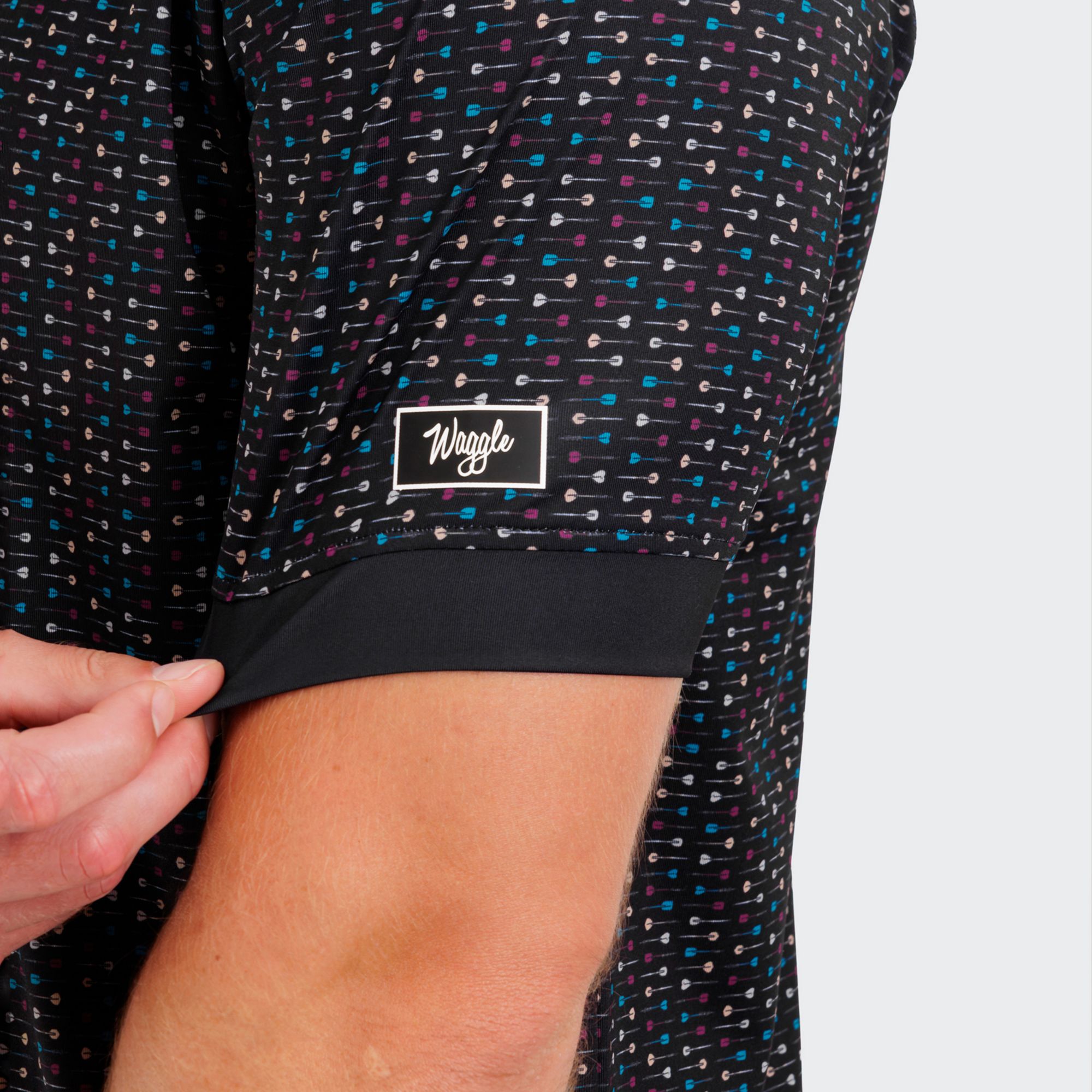 Waggle Men's Throwing Darts Golf Polo product image