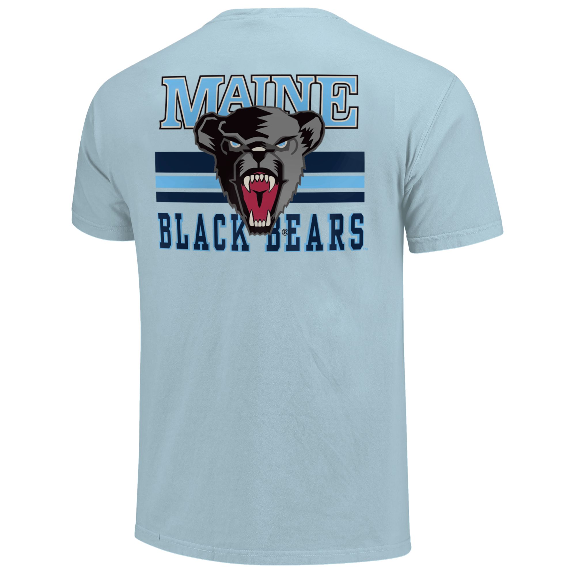 Image One Men's Maine Black Bears Chambray Mascot Arched T-Shirt product image