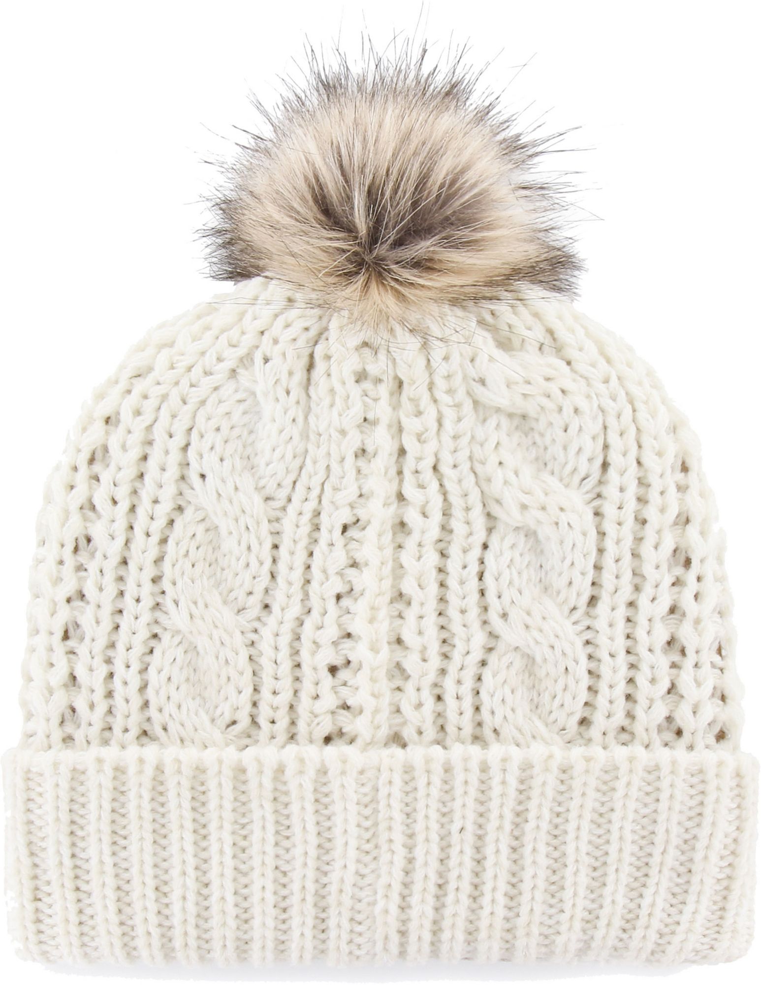 '47 Women's Penn State Nittany Lions Meeko Cuffed Knit White Hat product image