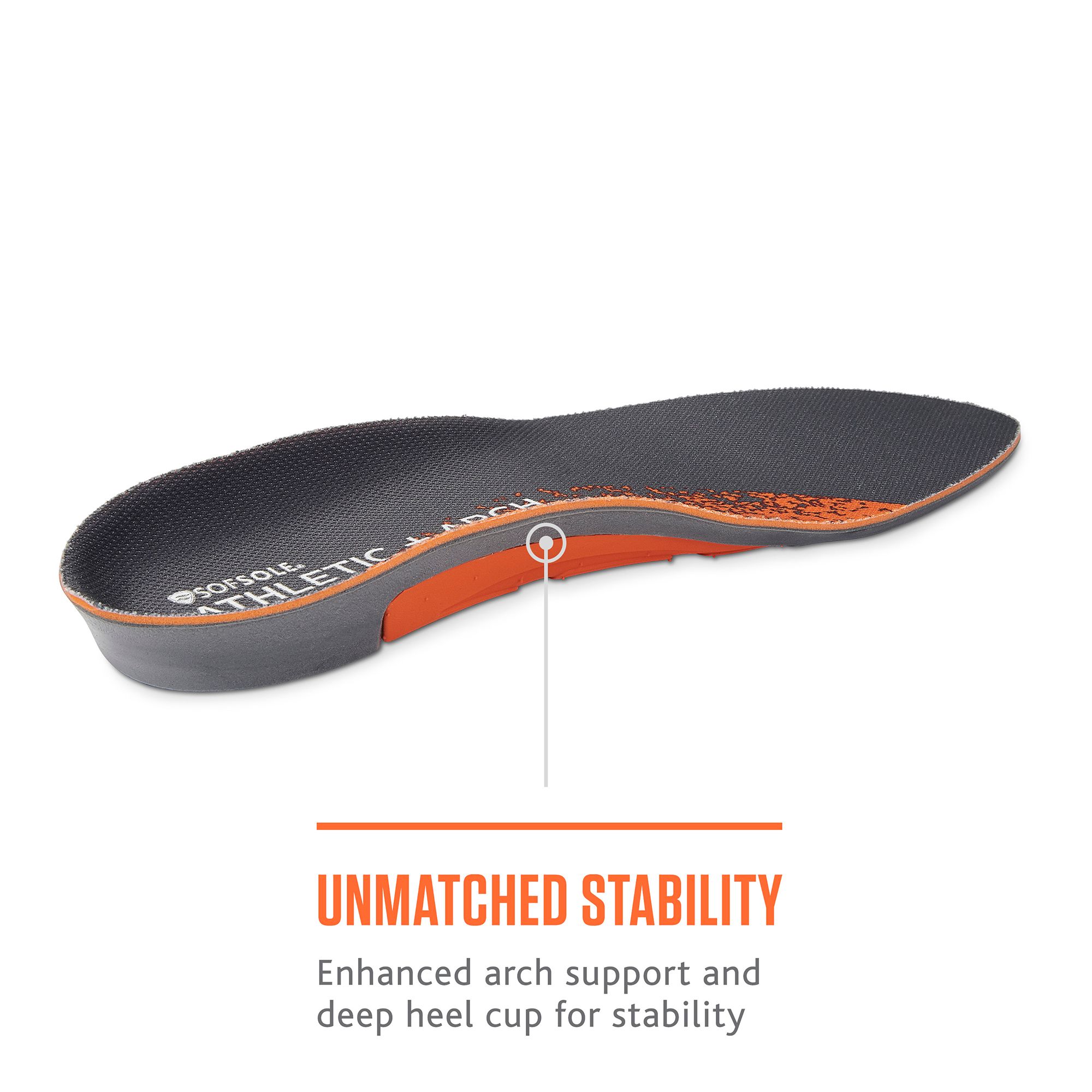 SofSole Men's Athletic Arch Insoles