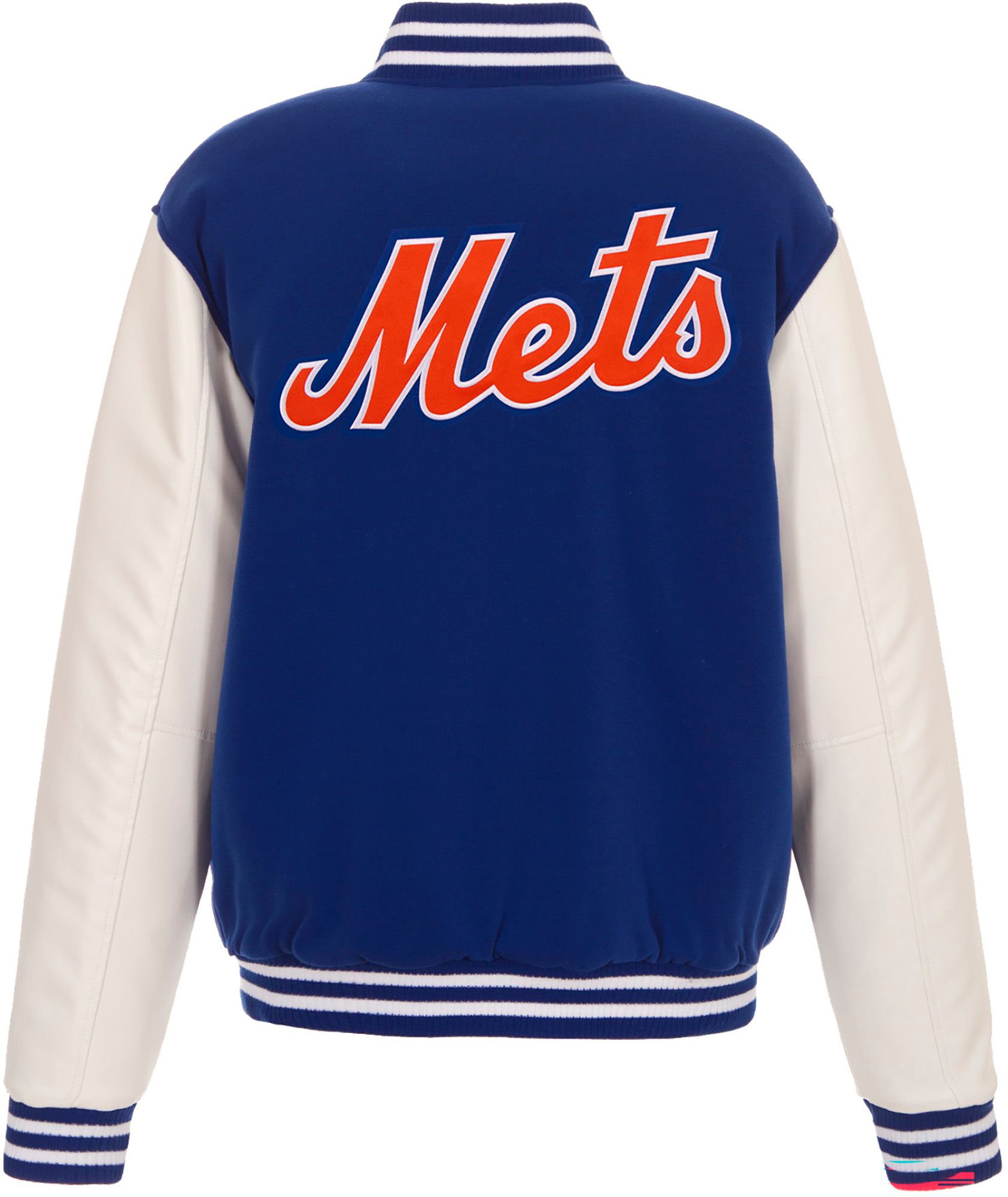 JH Design Men's New York Mets Royal Reversible  Varsity Jacket product image
