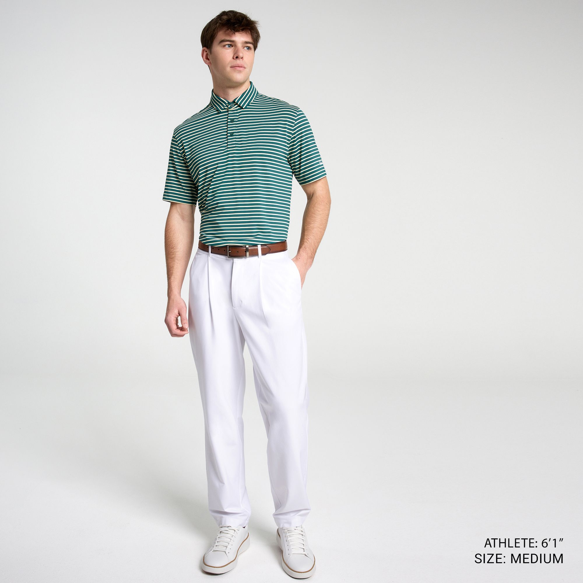 Walter Hagen Men's Performance 11 Bloom Tri-Stripe Polo product image