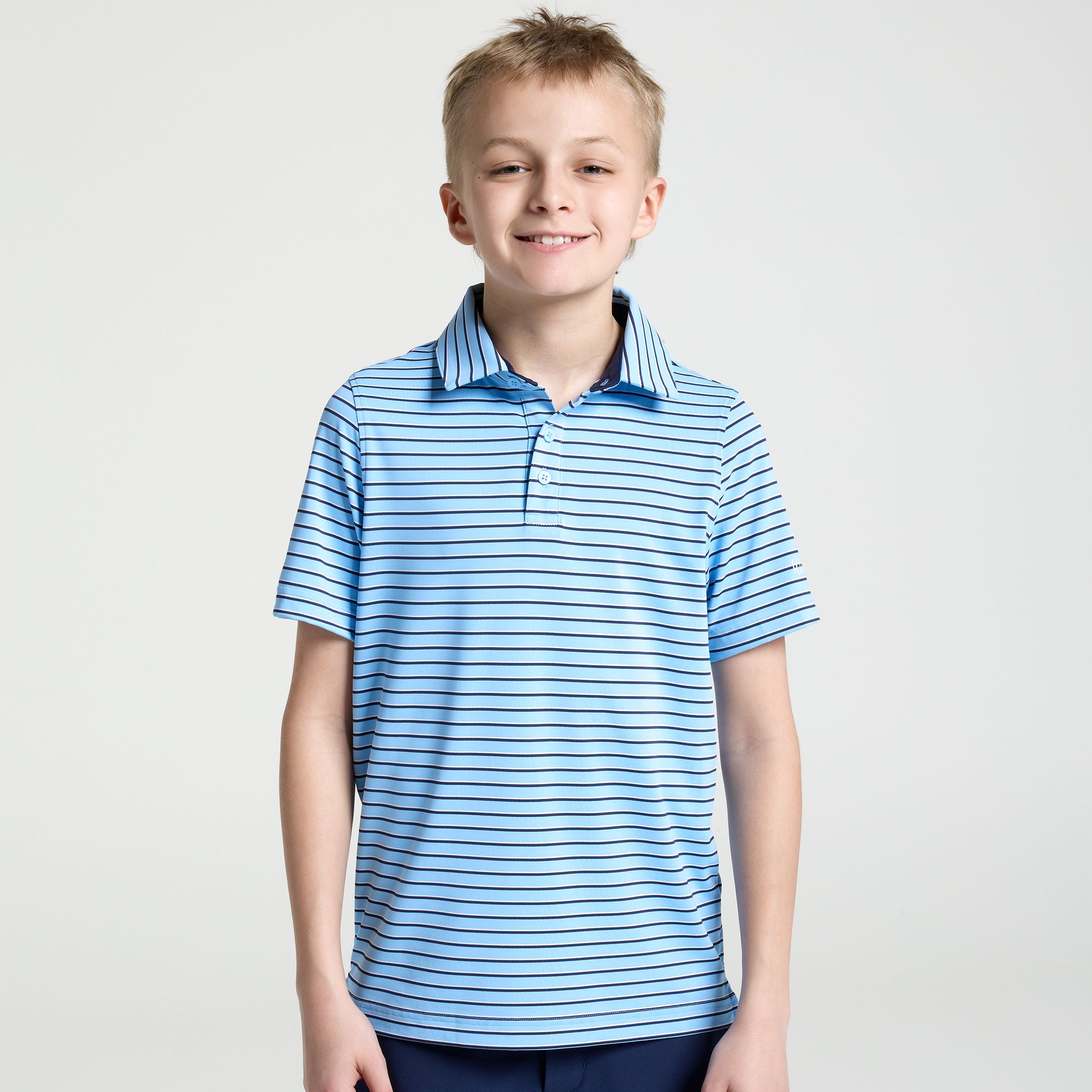 Walter Hagen Boys' Performance 11 Classic Tri-Stripe Polo product image