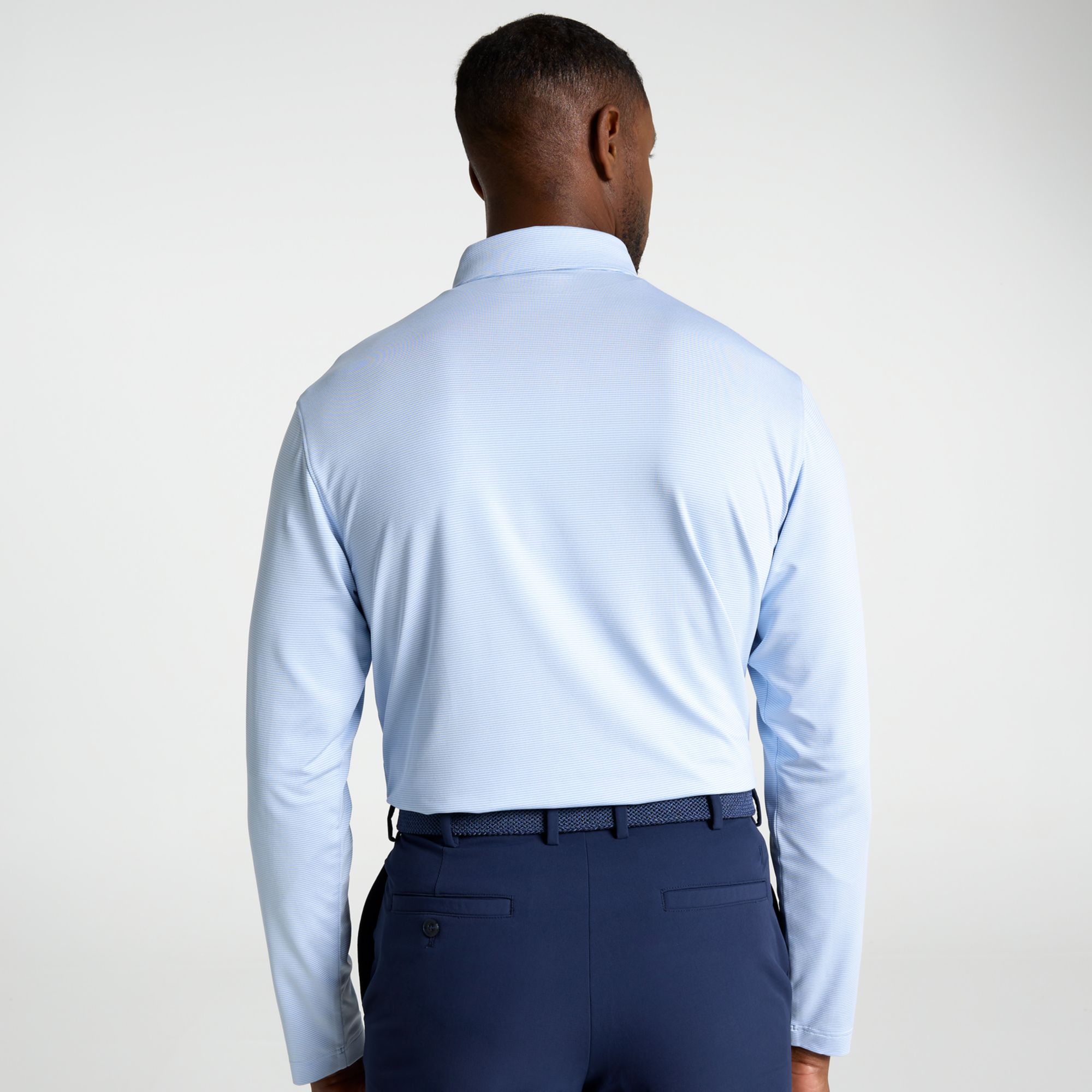 Walter Hagen Men's Performance 11 Champ Stripe Long Sleeve Golf Polo product image