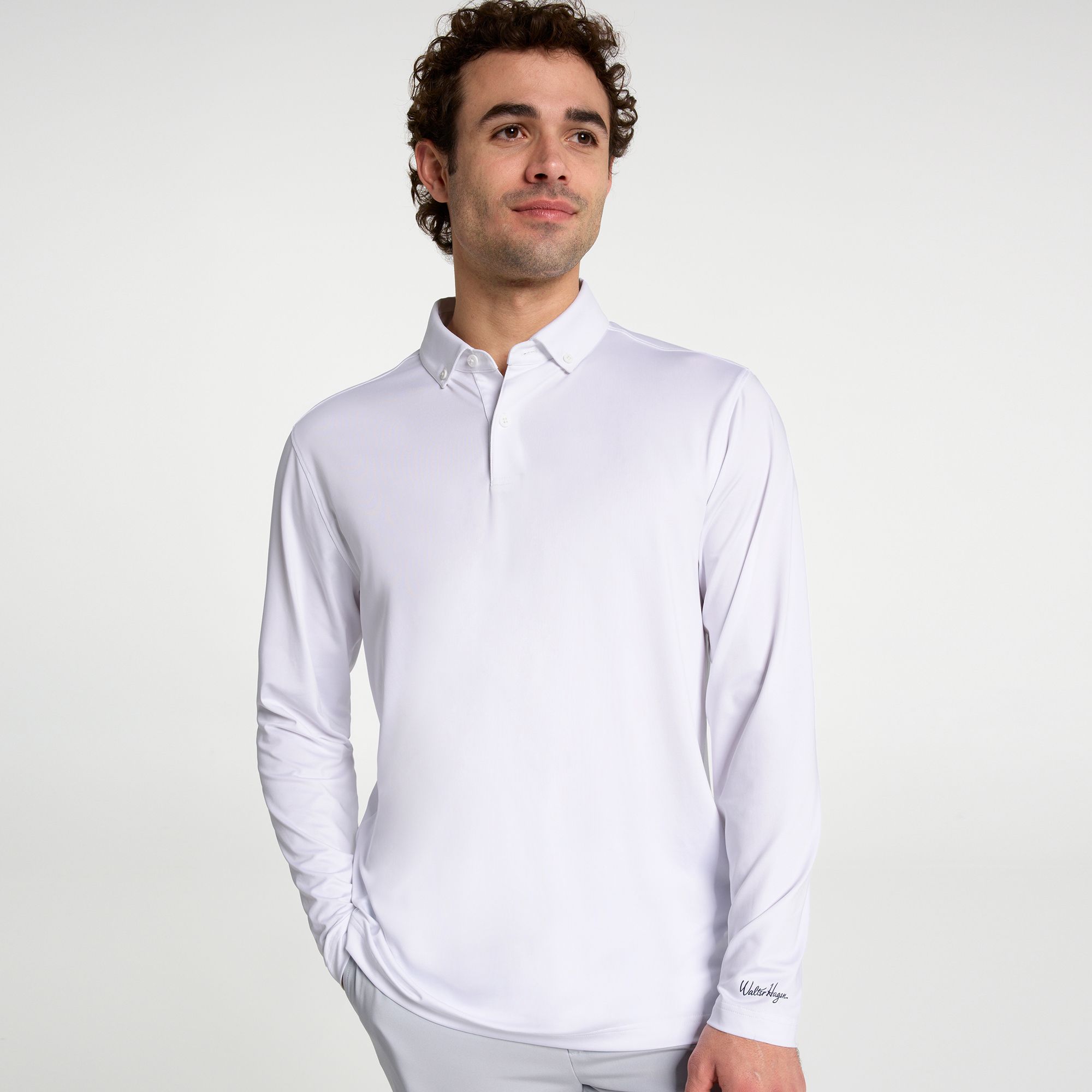 Walter Hagen Men's Performance 11 Champ Stripe Long Sleeve Polo product image