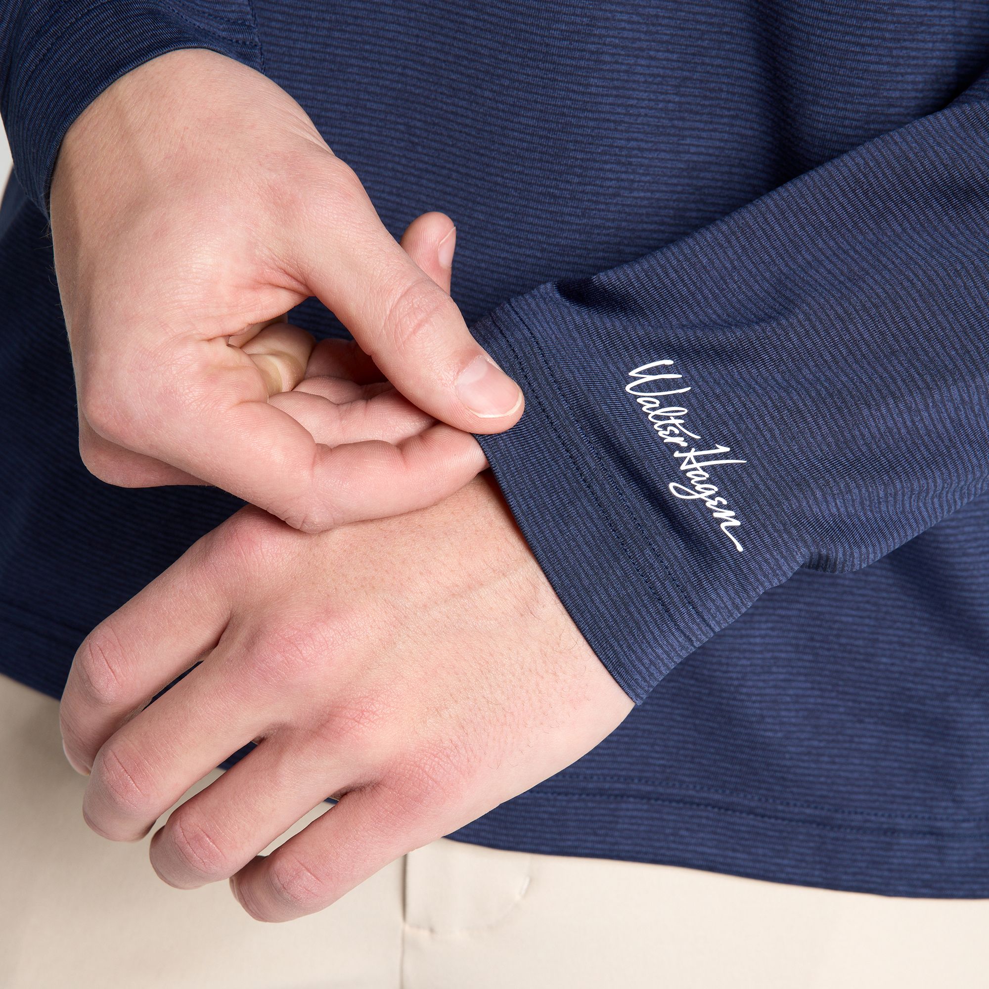 Walter Hagen Men's Performance 11 Champ Stripe Long Sleeve Polo product image