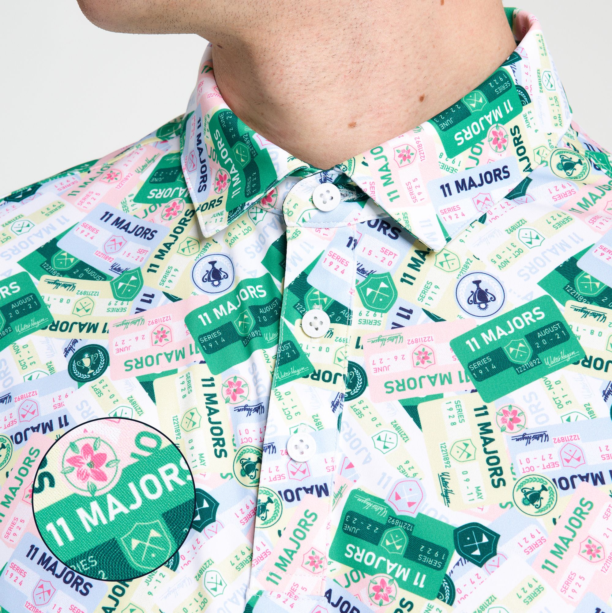 Walter Hagen Men's Performance 11 Bloom Printed Golf Polo product image