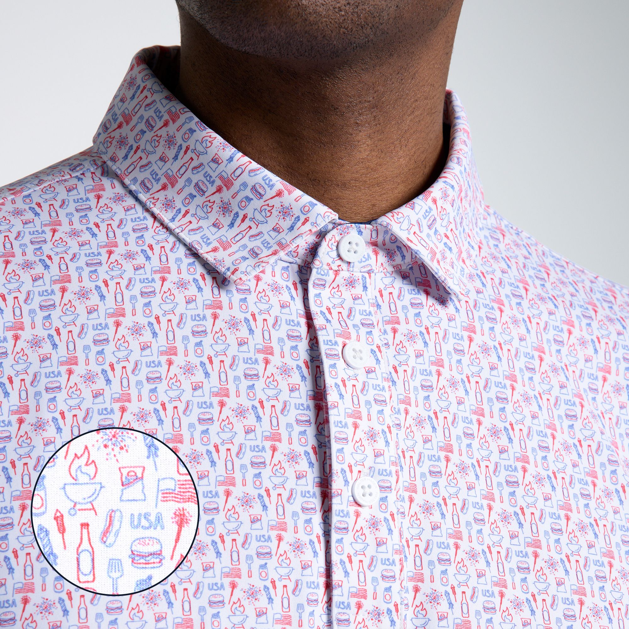 Walter Hagen Men's Performance 11 Novelty Print Golf Polo product image