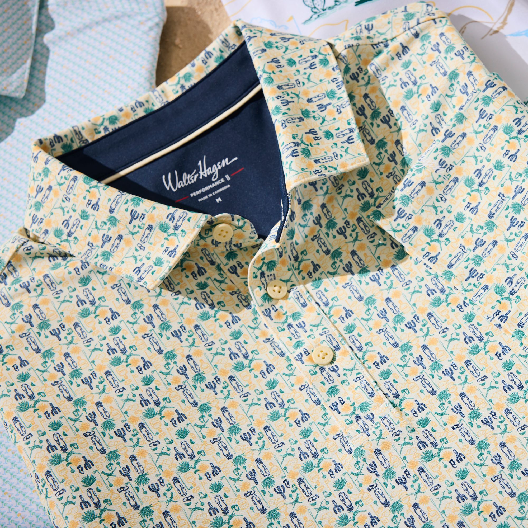 Walter Hagen Men's Performance 11 Novelty Print Golf Polo product image