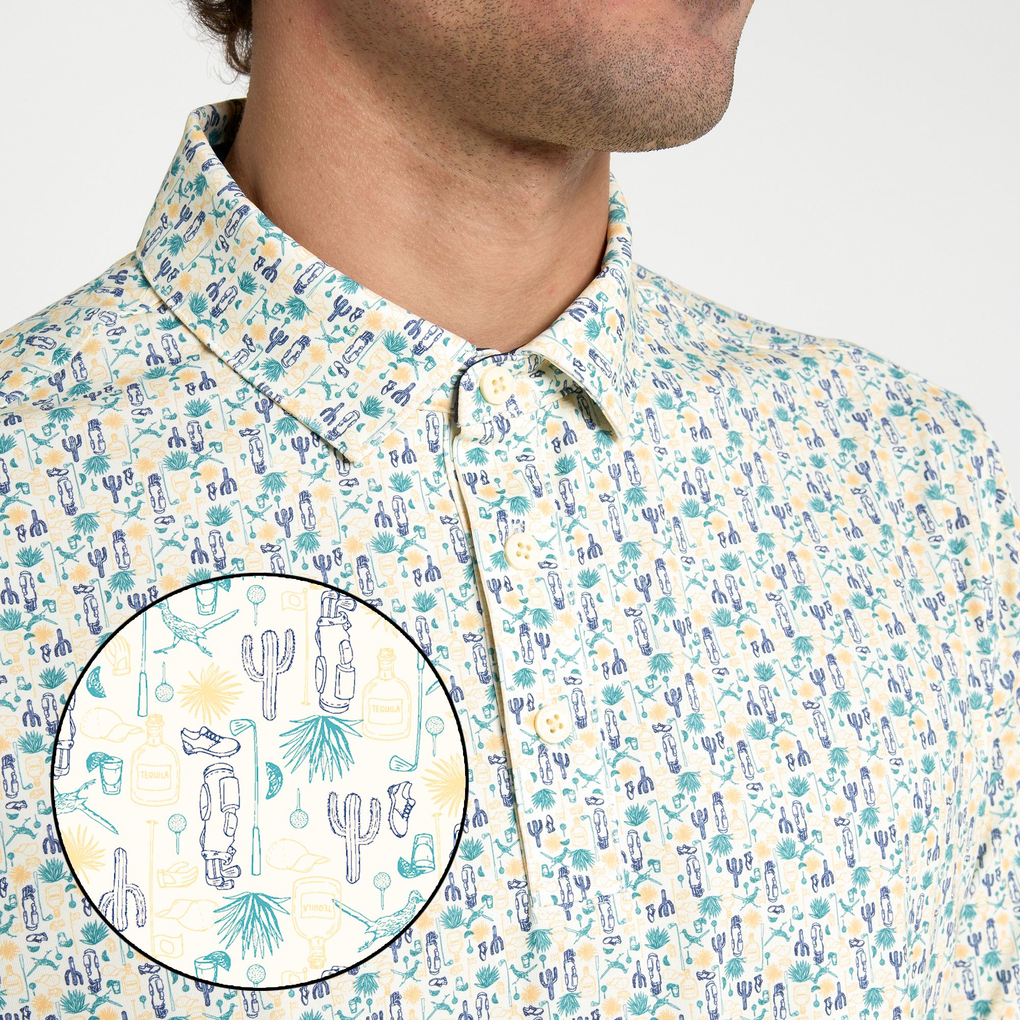 Walter Hagen Men's Performance 11 Novelty Print Golf Polo product image