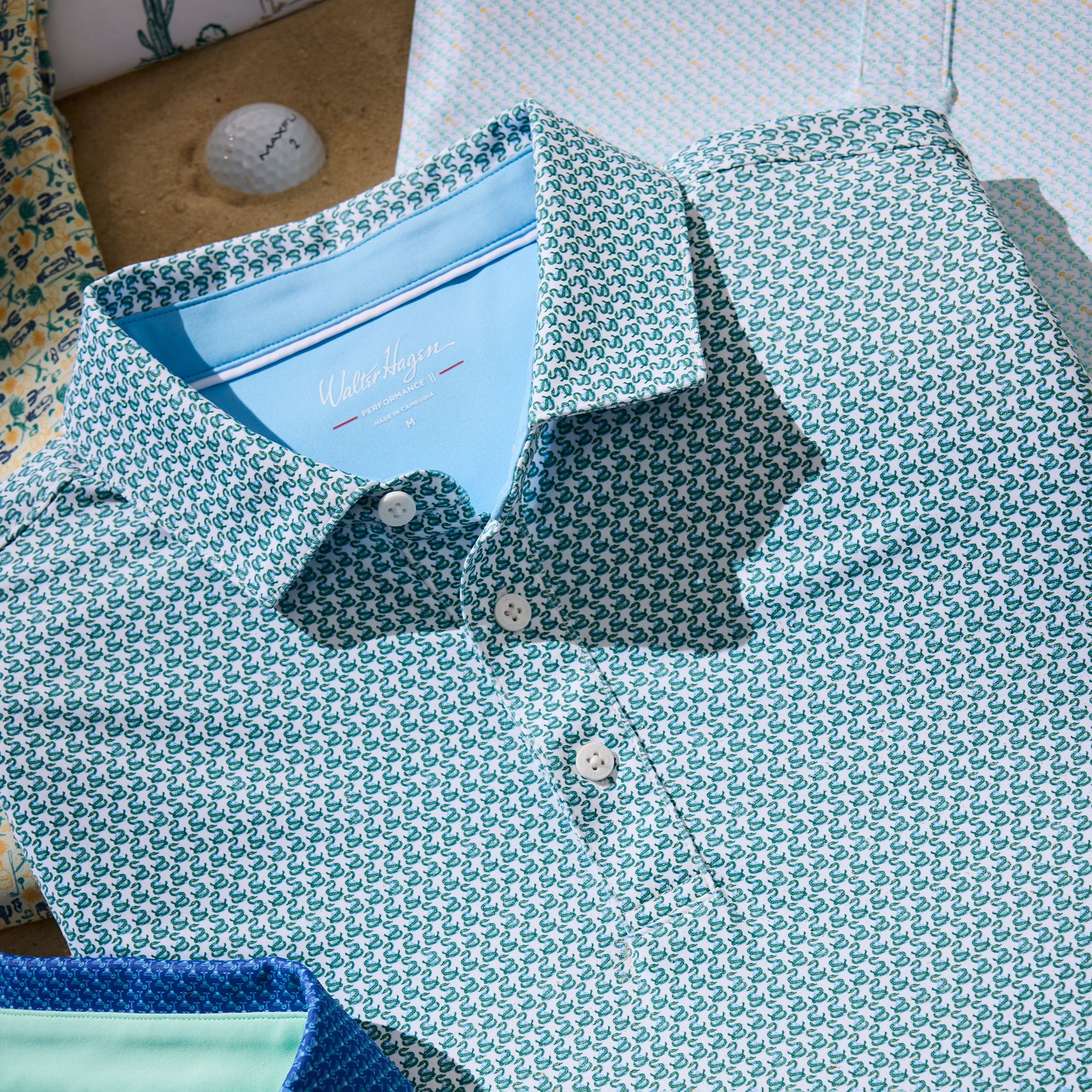 Walter Hagen Men's Performance 11 Novelty Print Golf Polo product image