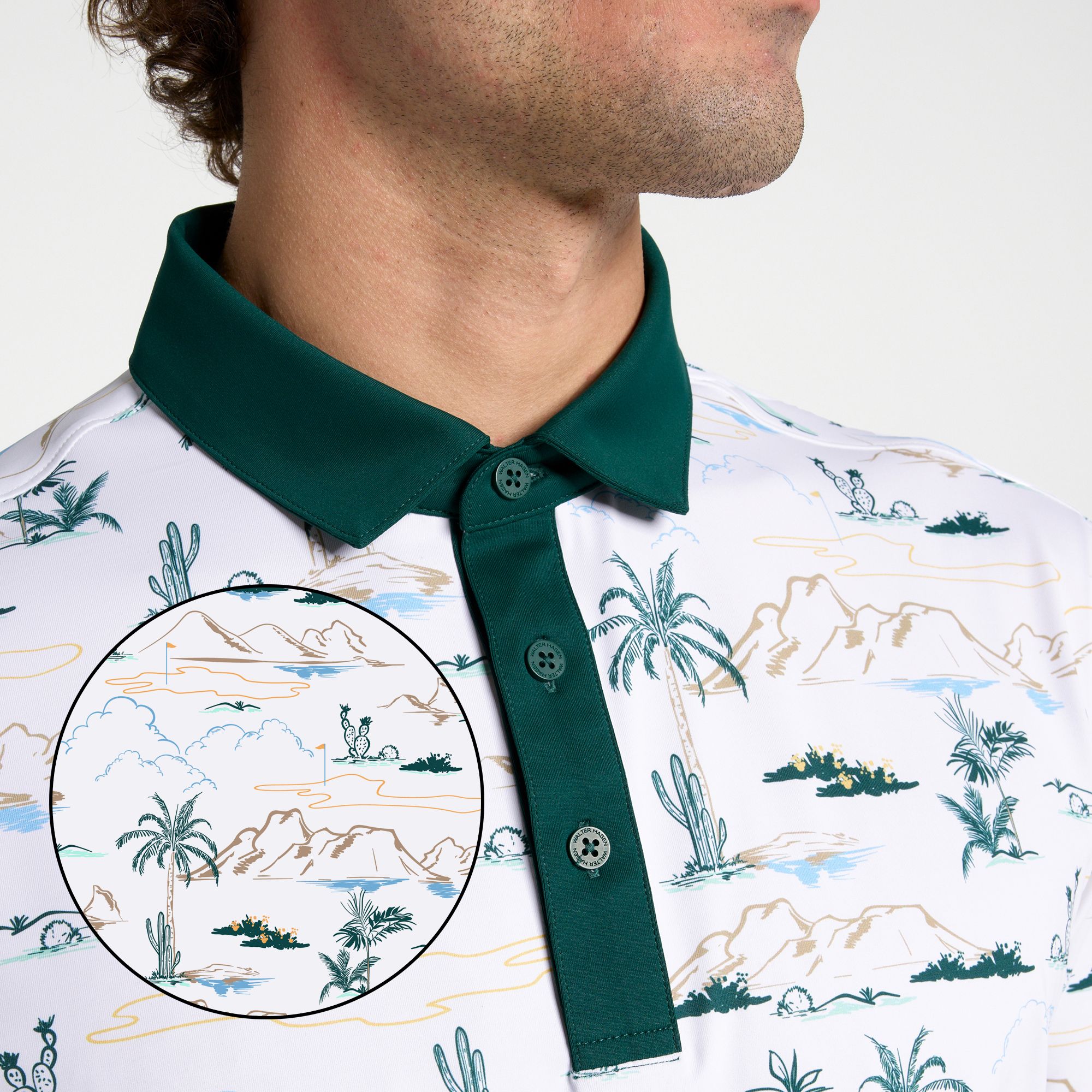 Walter Hagen Men's Performance 11 Novelty Print Golf Polo product image