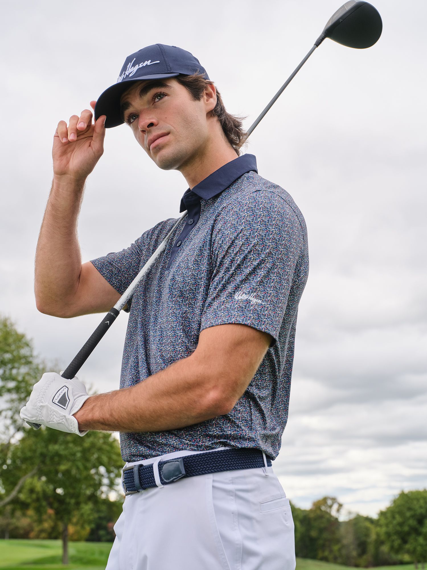 Walter Hagen Men's Performance 11 Novelty Print Golf Polo product image