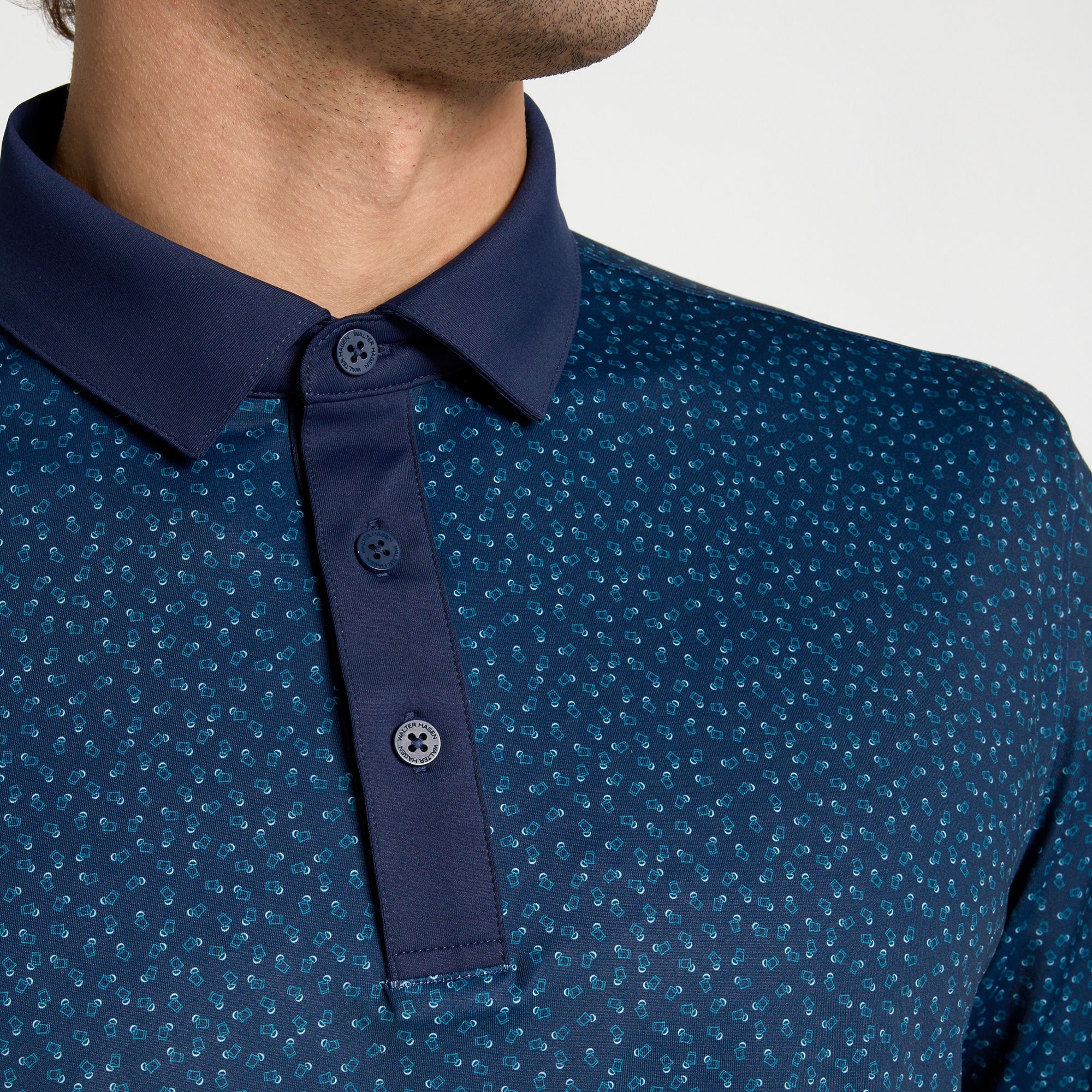 Walter Hagen Men's Performance 11 Novelty Print Golf Polo product image
