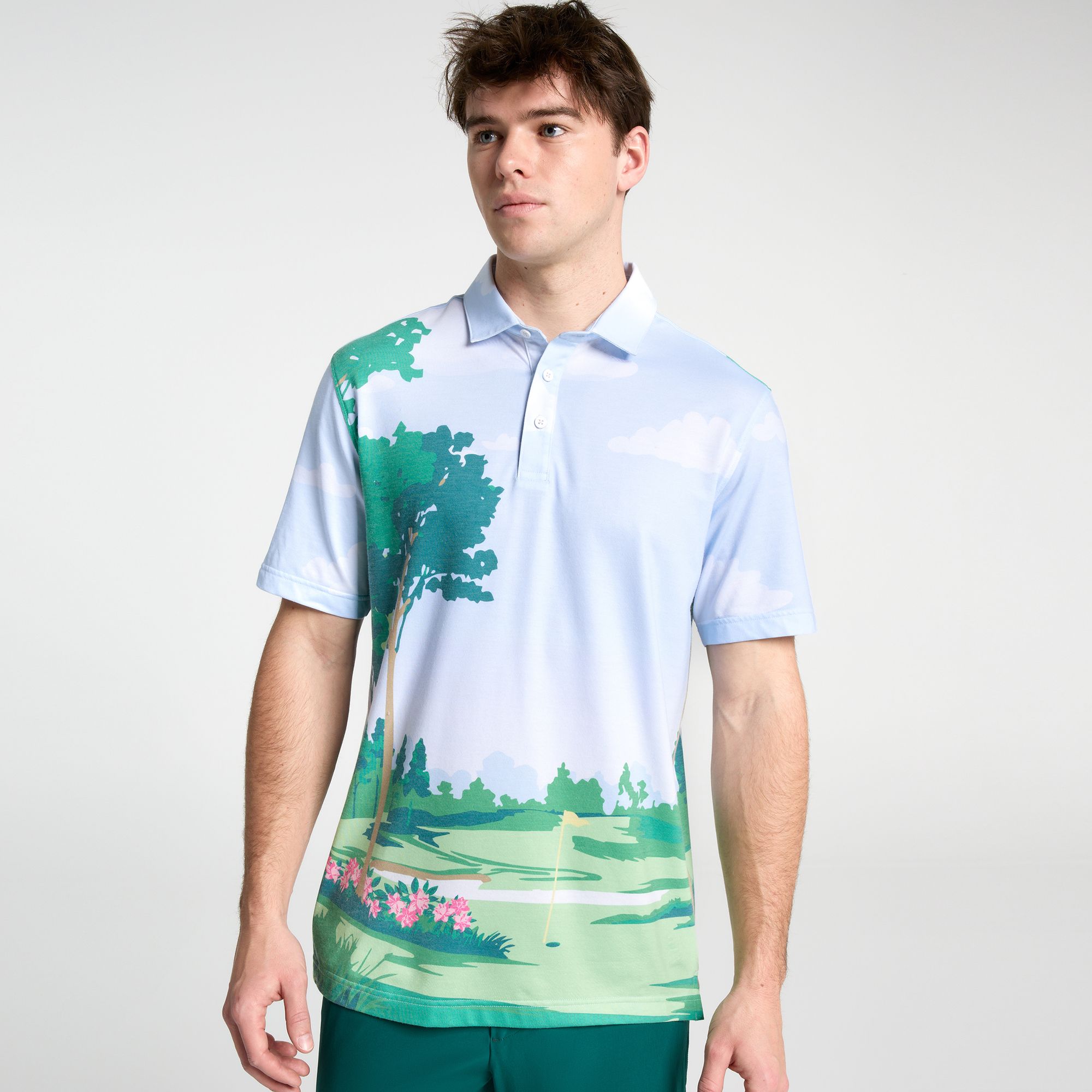 Walter Hagen Men's Performance 11 Bloom Pique Print Polo product image
