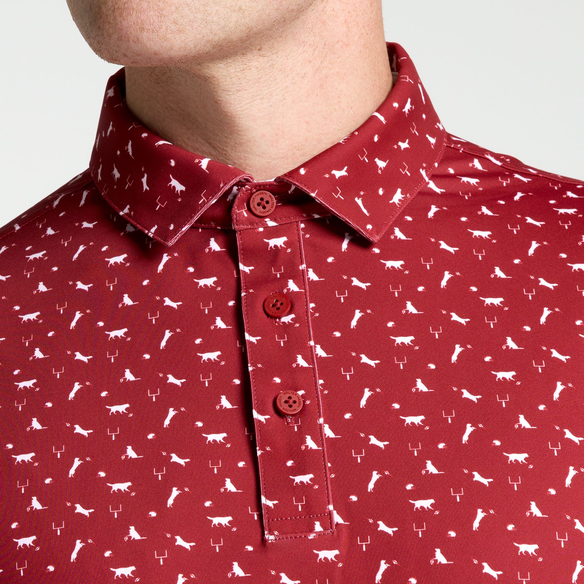 Walter Hagen Men's Performance 11 Tailgate Print Golf Polo product image