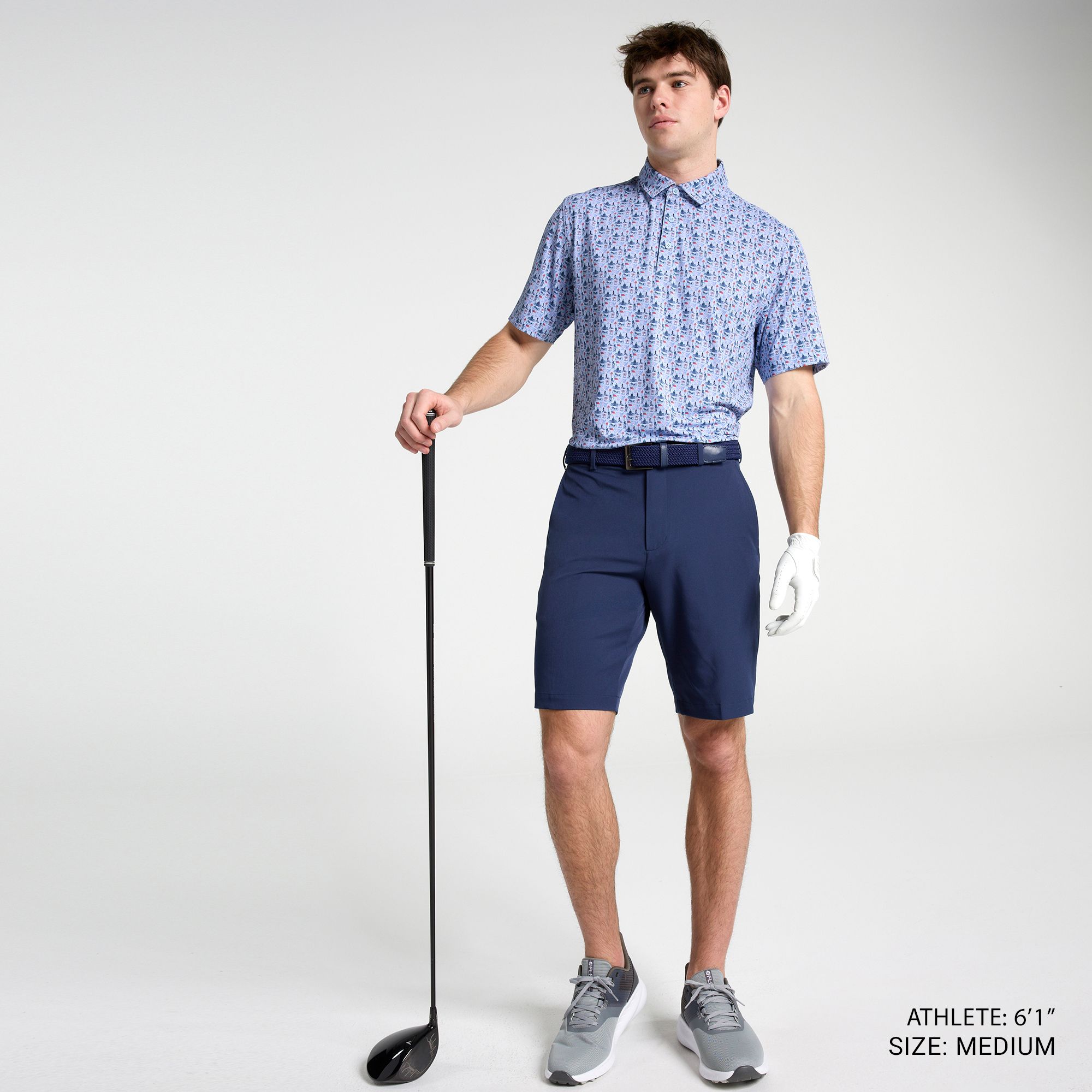 Walter Hagen Men's Performance 11 Novelty Print Golf Polo product image