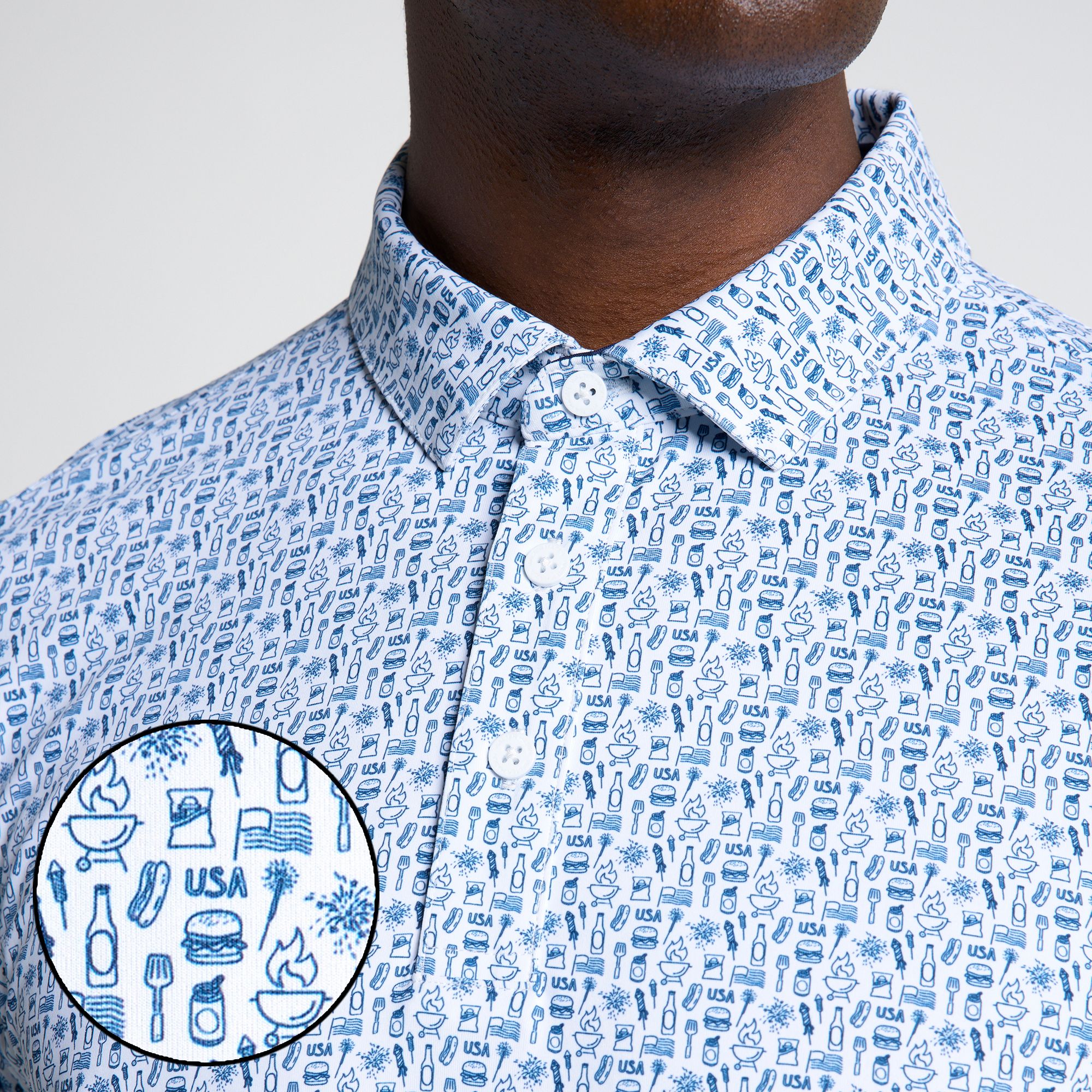 Walter Hagen Men's Performance 11 Novelty Print Golf Polo product image