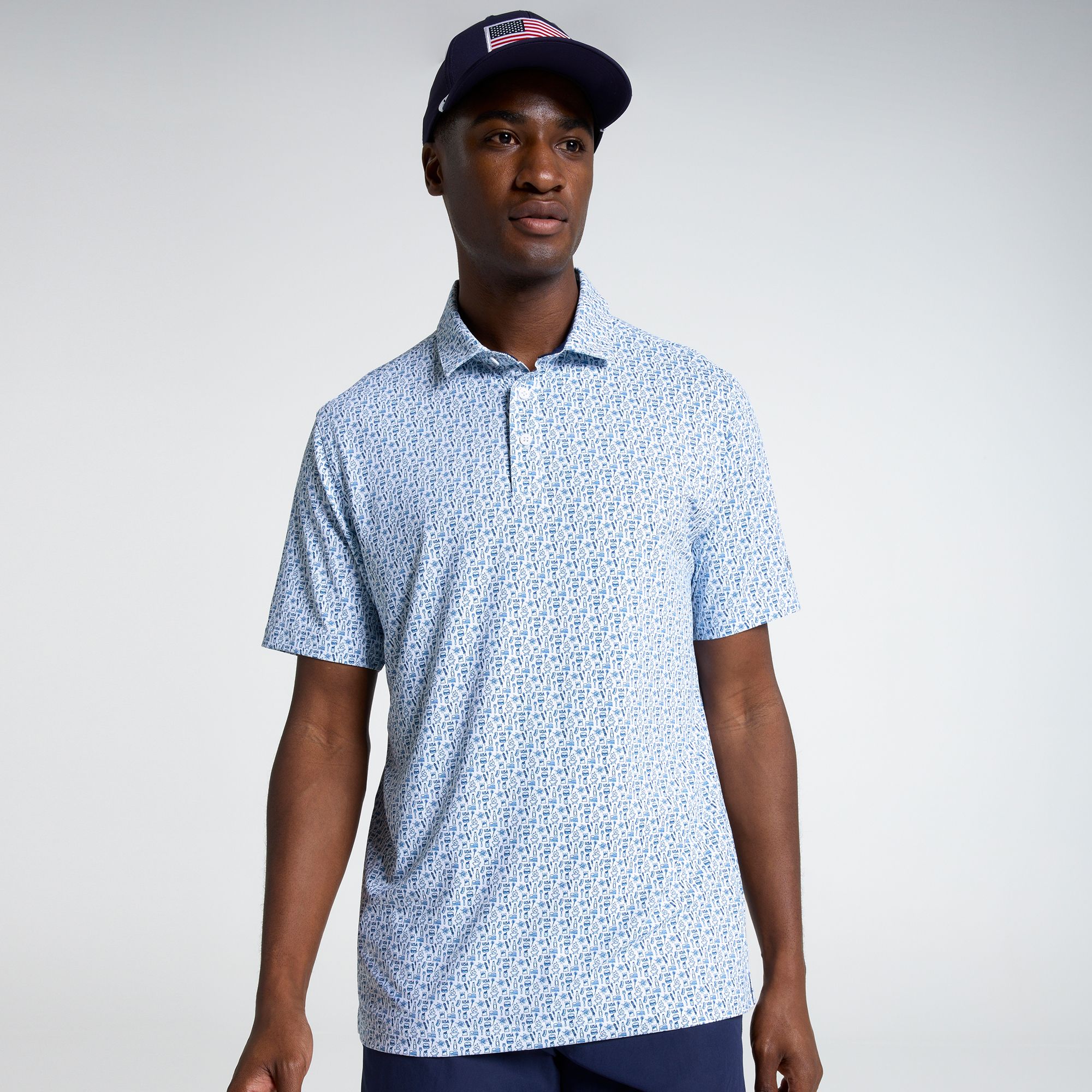 Walter Hagen Men's Performance 11 Novelty Print Golf Polo product image