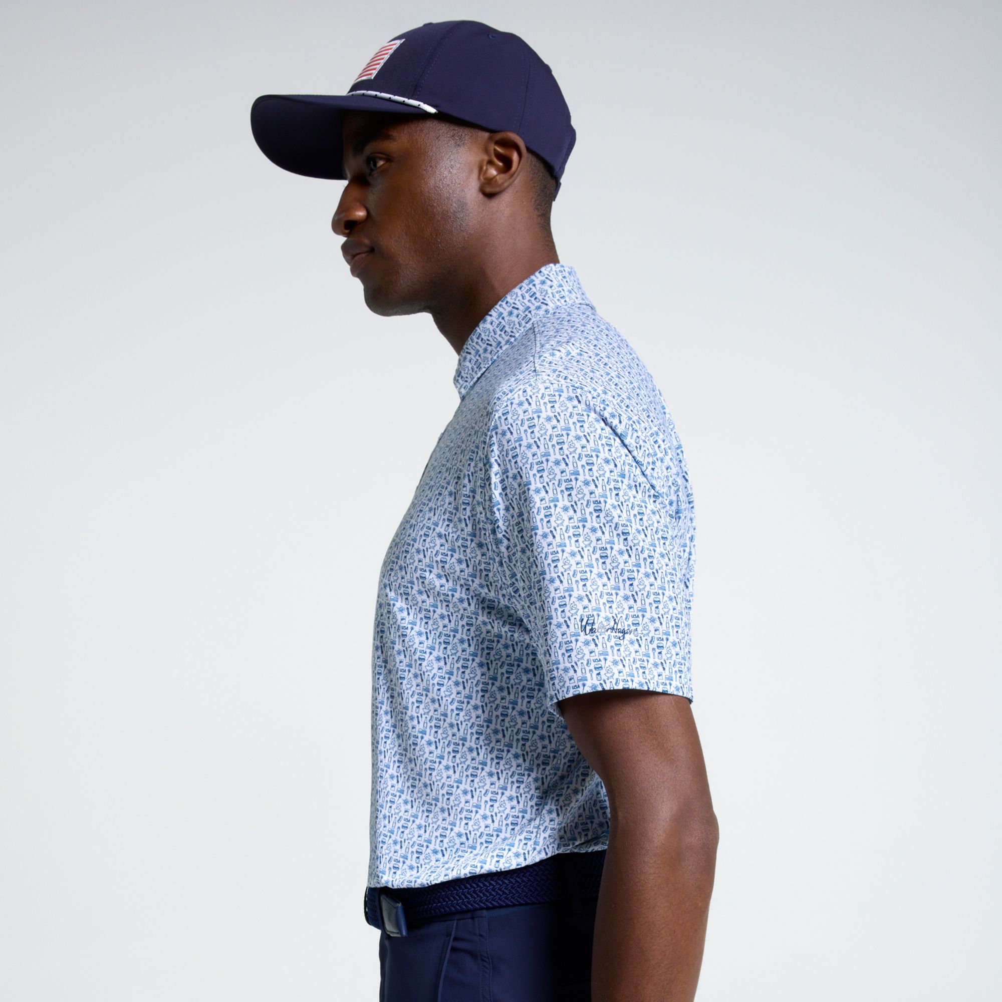 Walter Hagen Men's Performance 11 Novelty Print Golf Polo product image