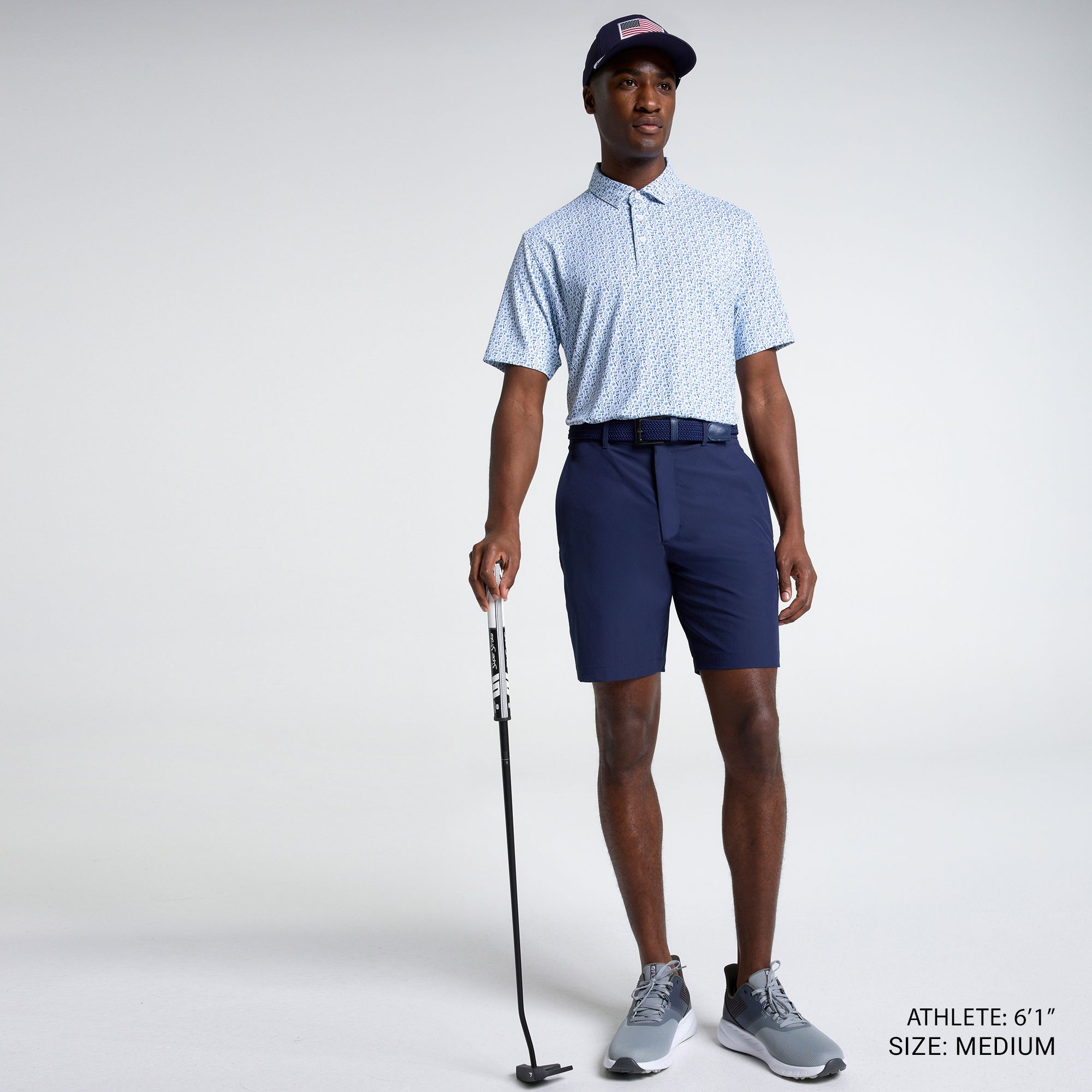 Walter Hagen Men's Performance 11 Novelty Print Golf Polo product image
