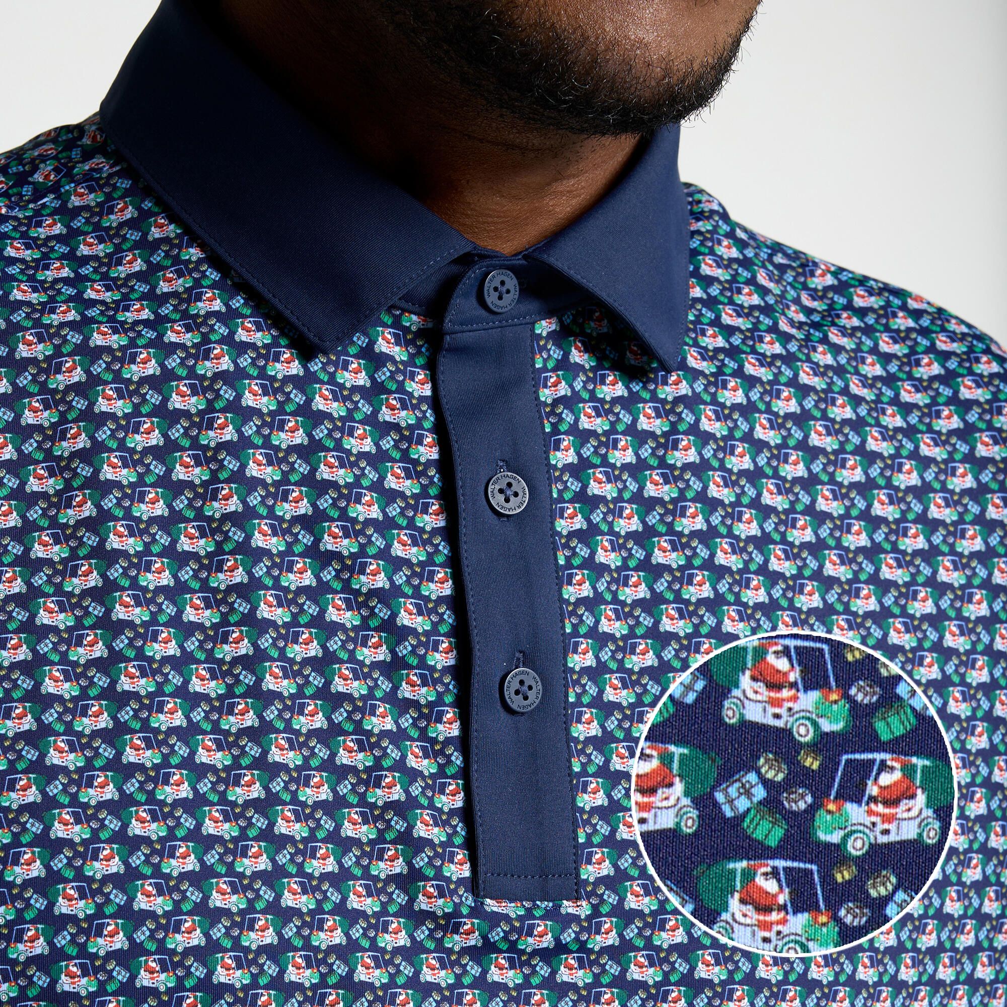 Walter Hagen Men's Performance 11 Printed Holiday Polo product image