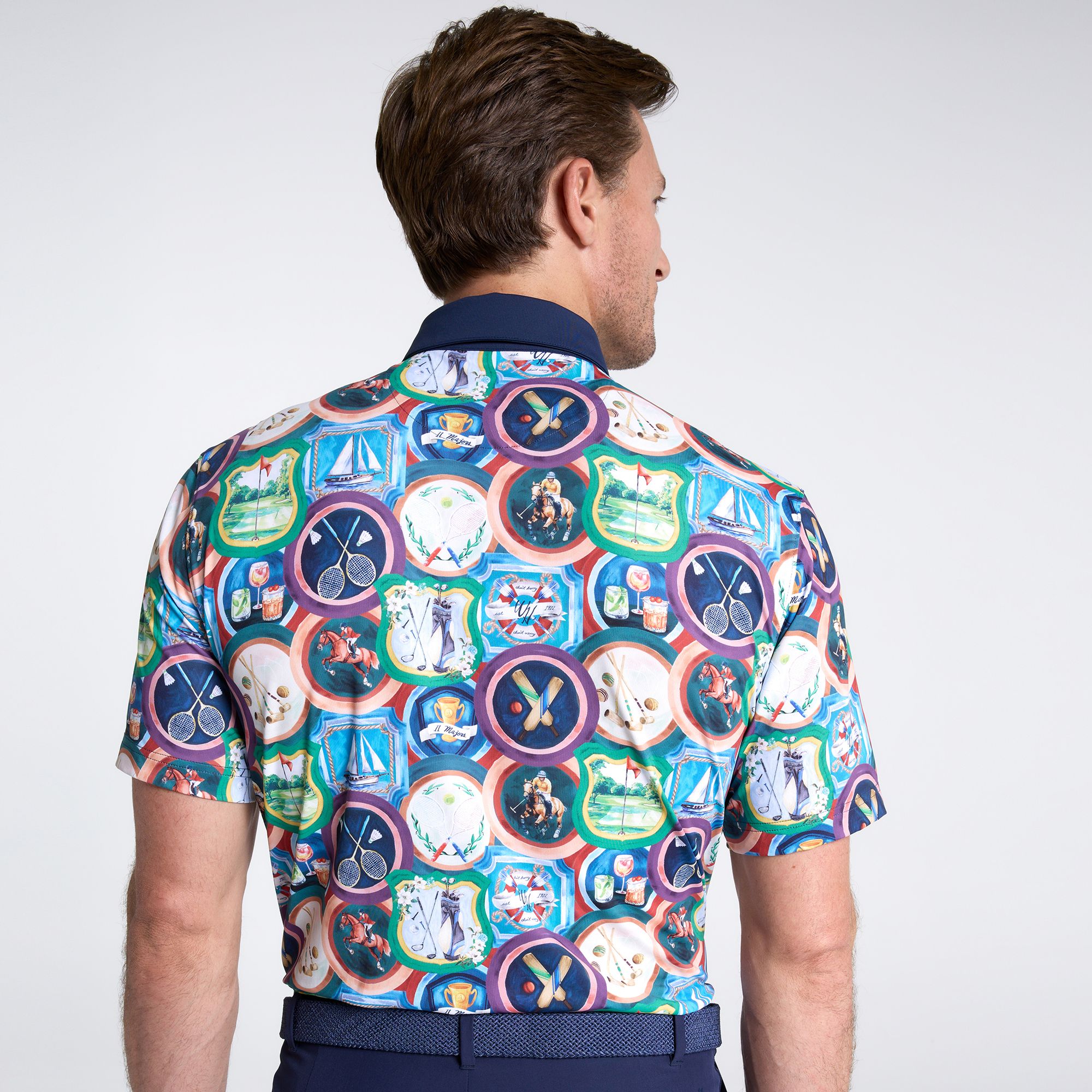 Walter Hagen Men's Performance 11 Novelty Print Golf Polo product image