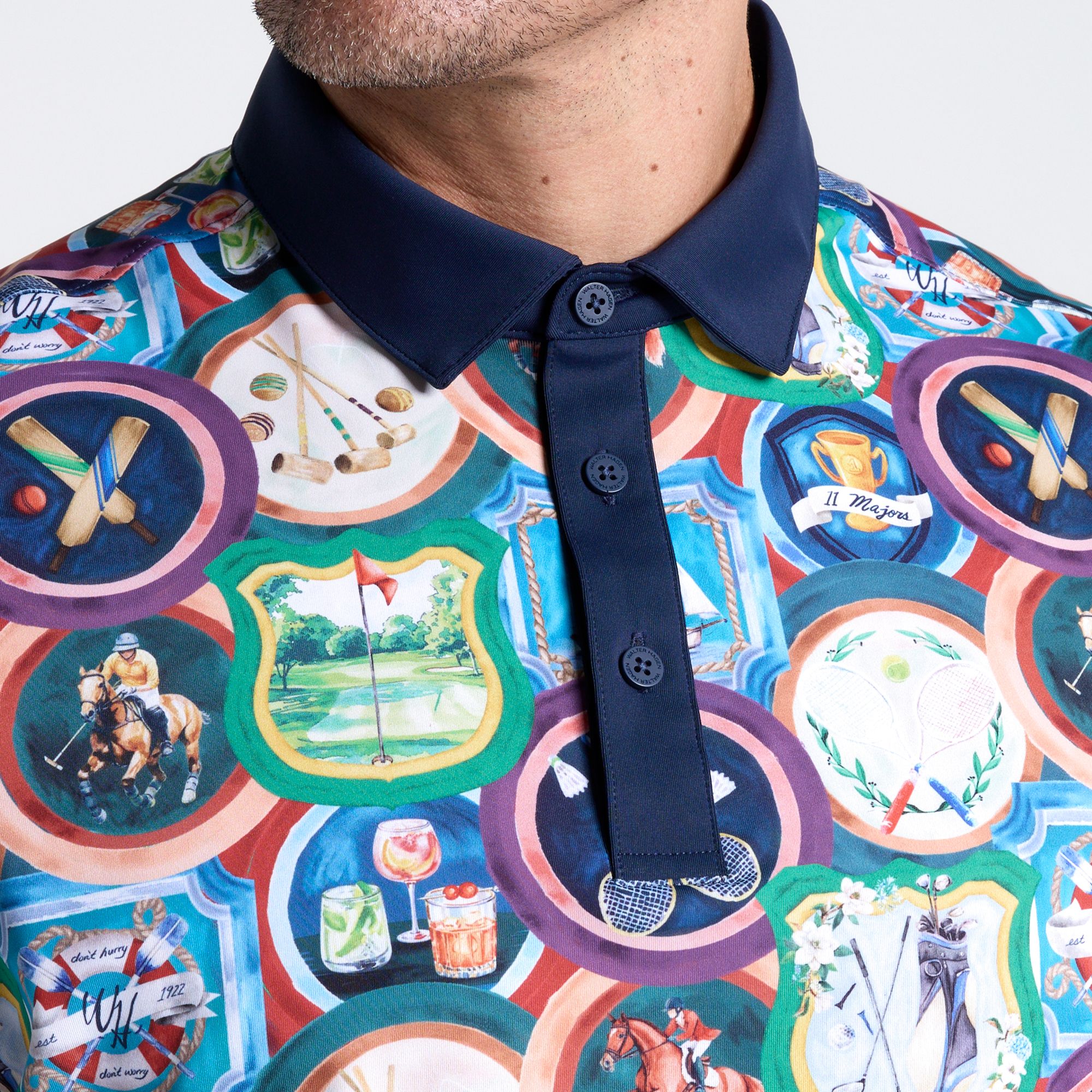 Walter Hagen Men's Performance 11 Novelty Print Golf Polo product image
