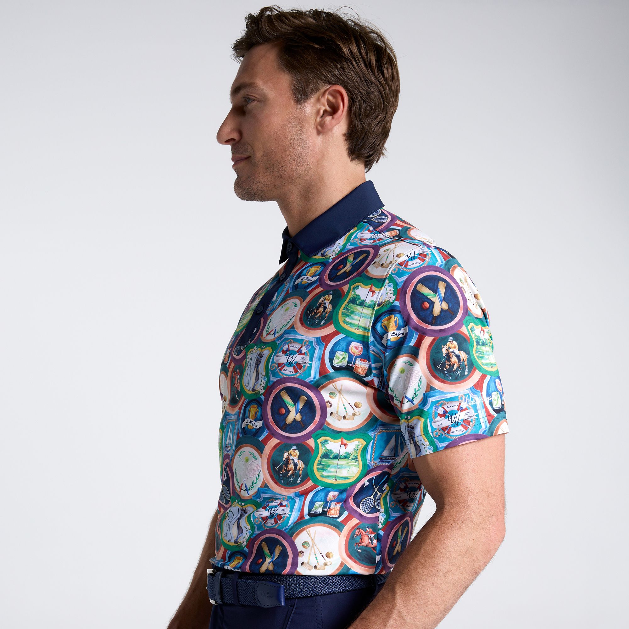 Walter Hagen Men's Performance 11 Novelty Print Golf Polo product image