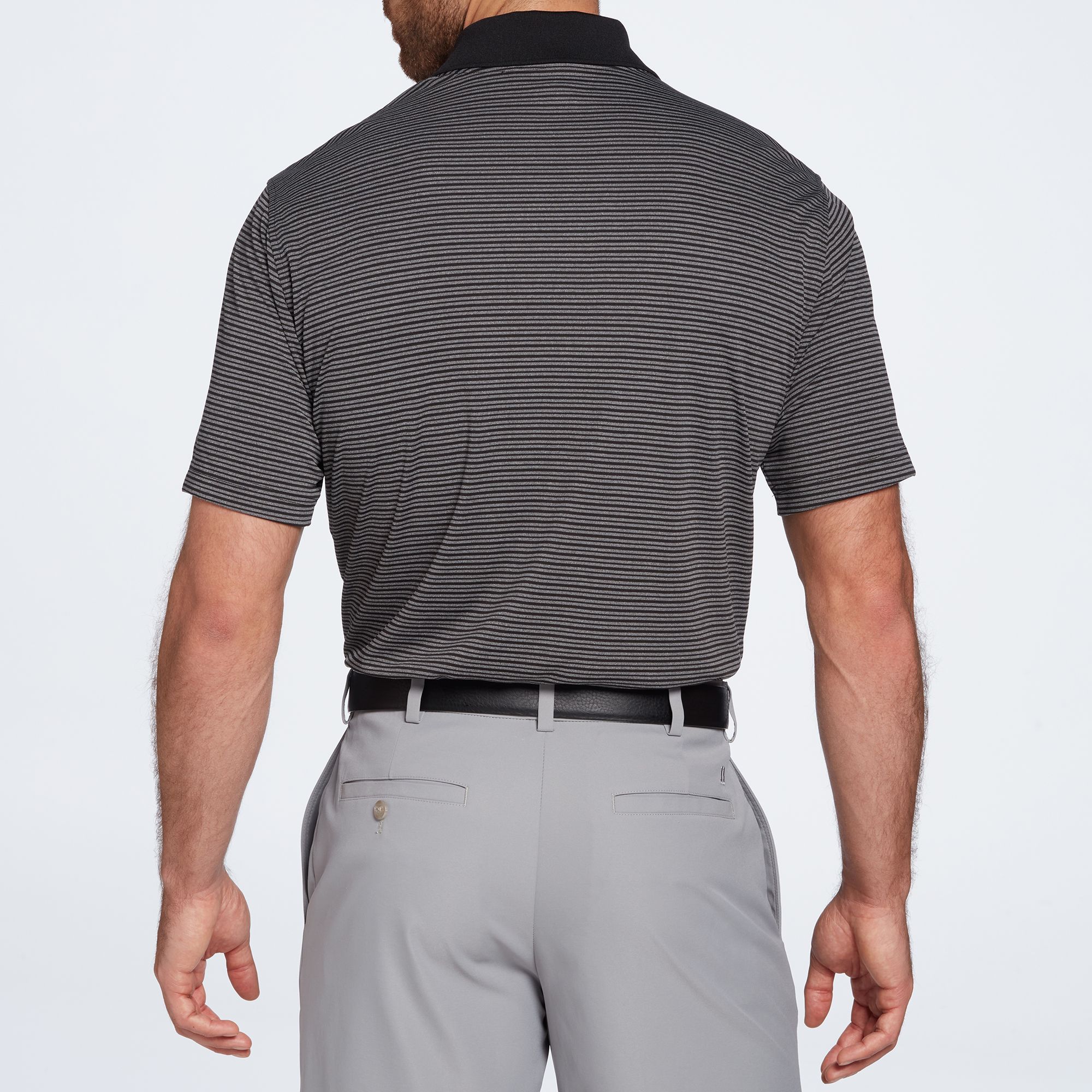 Walter Hagen Men's Essentials Stripe Golf Polo