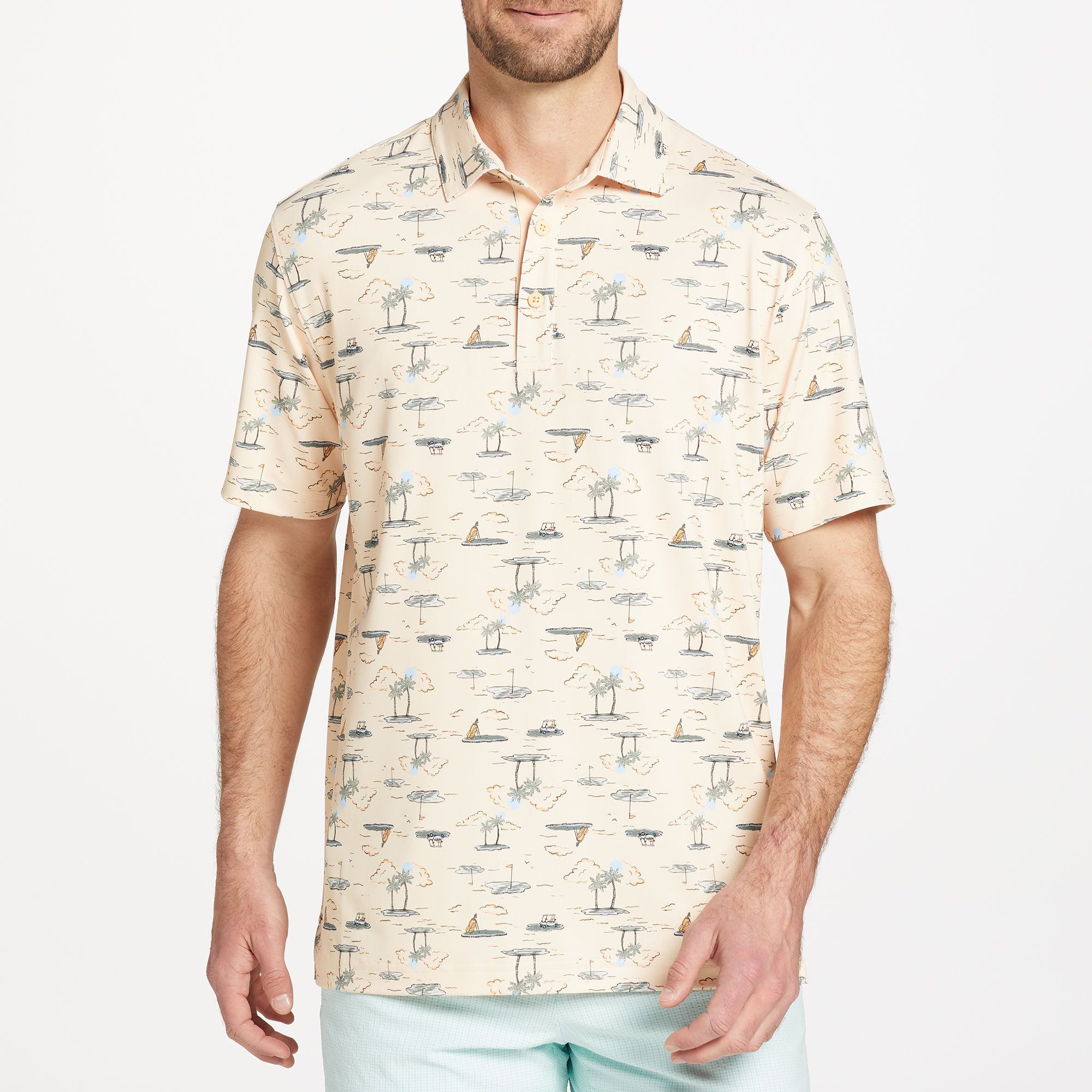 Walter Hagen Men's Performance 11 Conversational Print Golf Polo product image