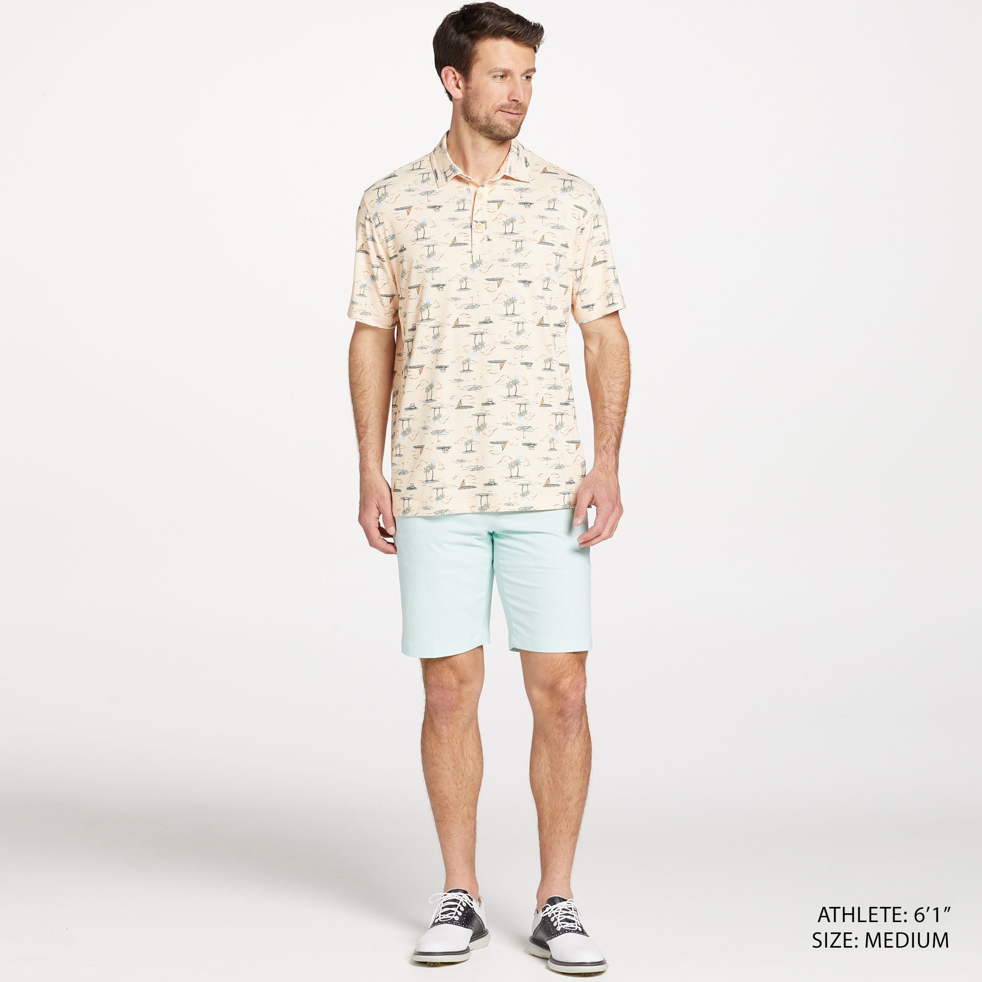 Walter Hagen Men's Performance 11 Conversational Print Golf Polo product image