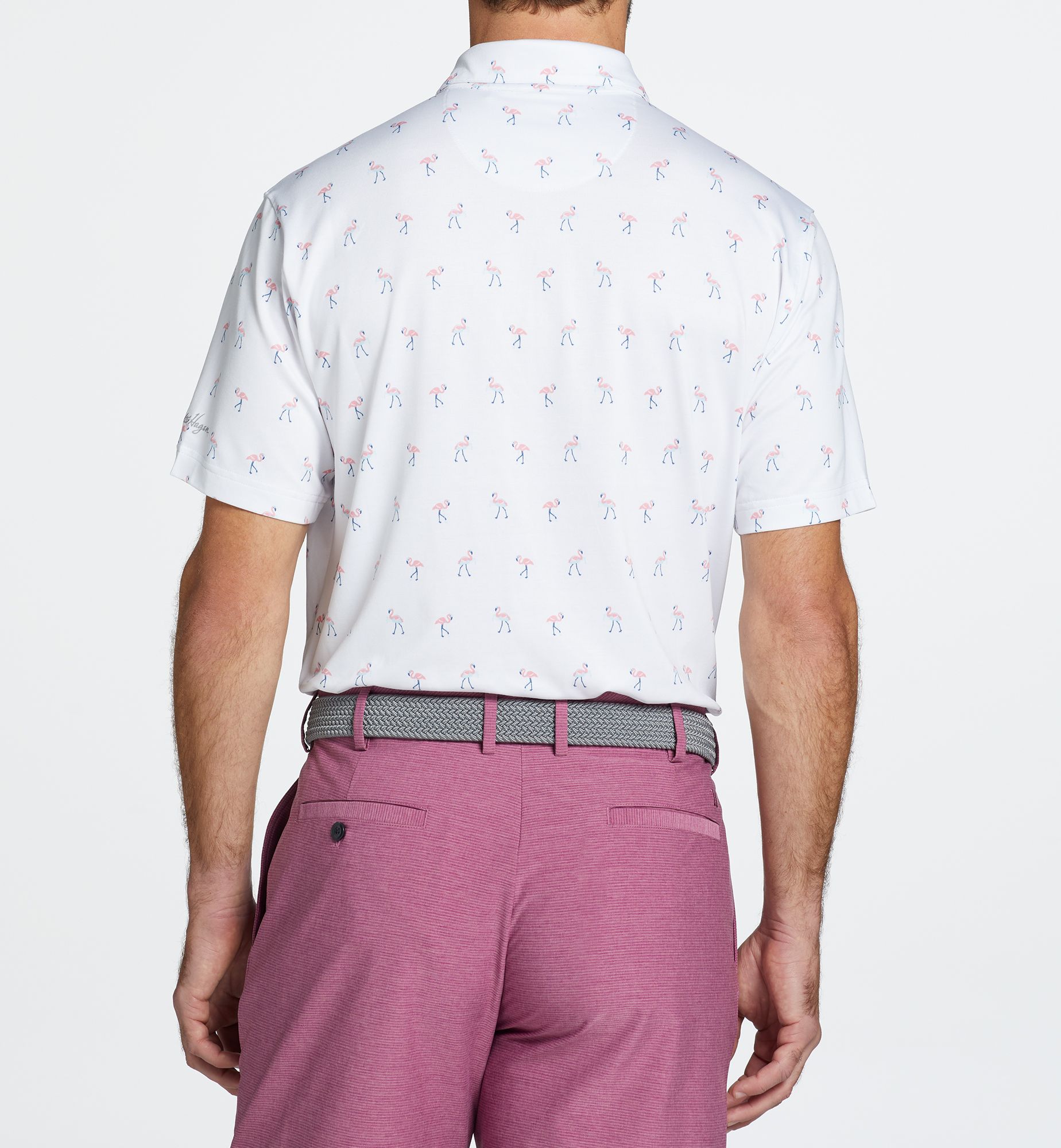 Walter Hagen Men's Clubhouse Flamingo Golf Polo product image