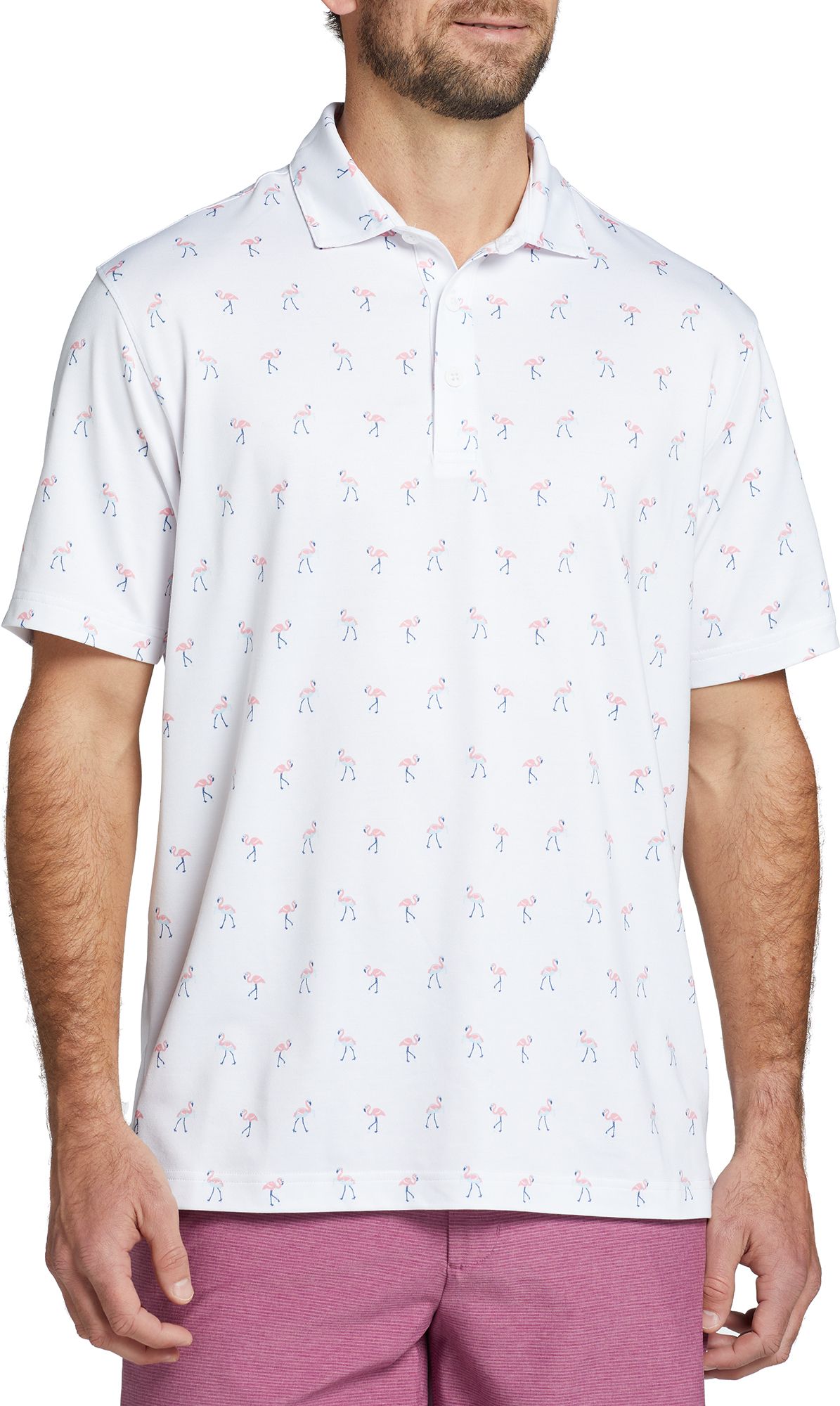 Walter Hagen Men's Clubhouse Flamingo Golf Polo product image