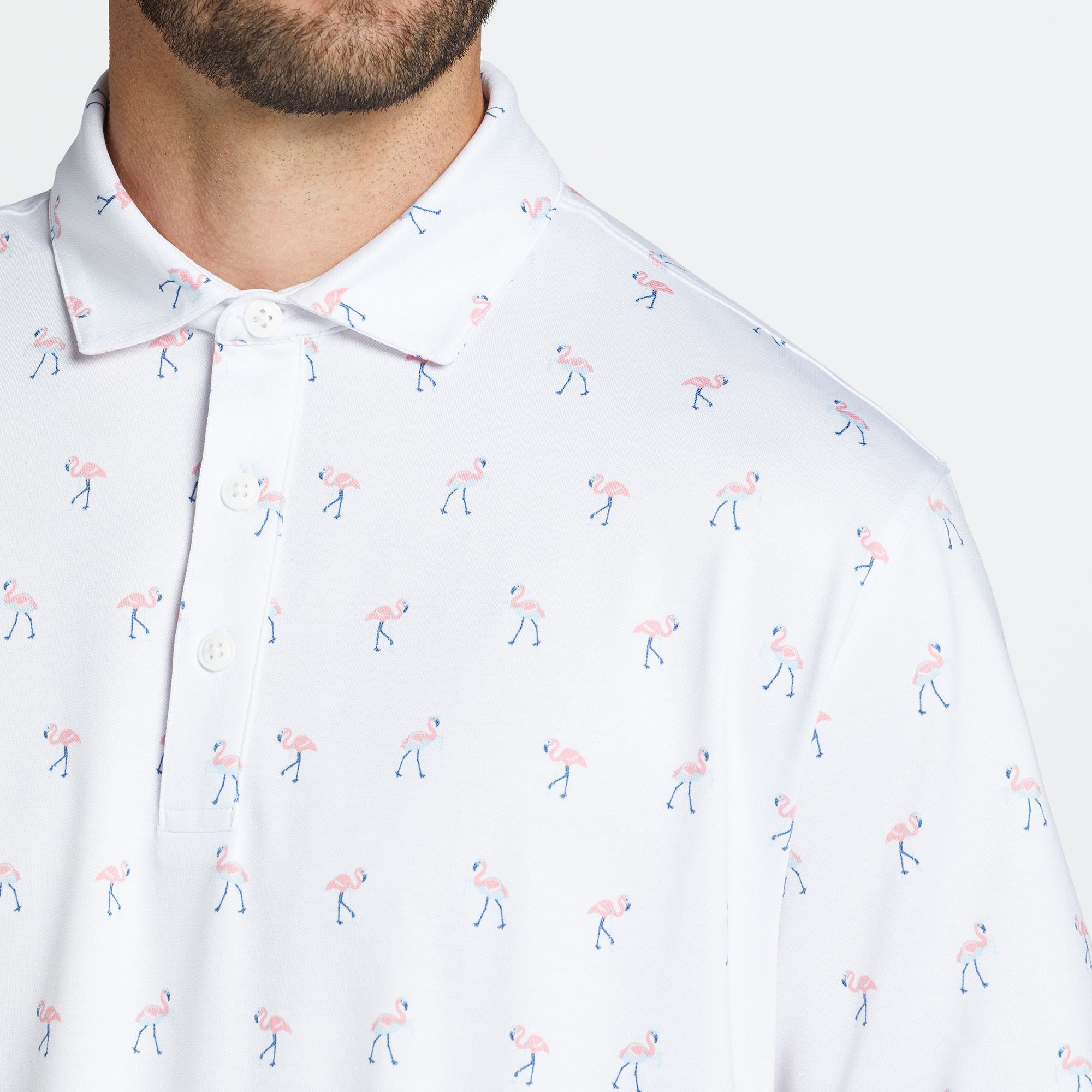 Walter Hagen Men's Clubhouse Flamingo Golf Polo product image