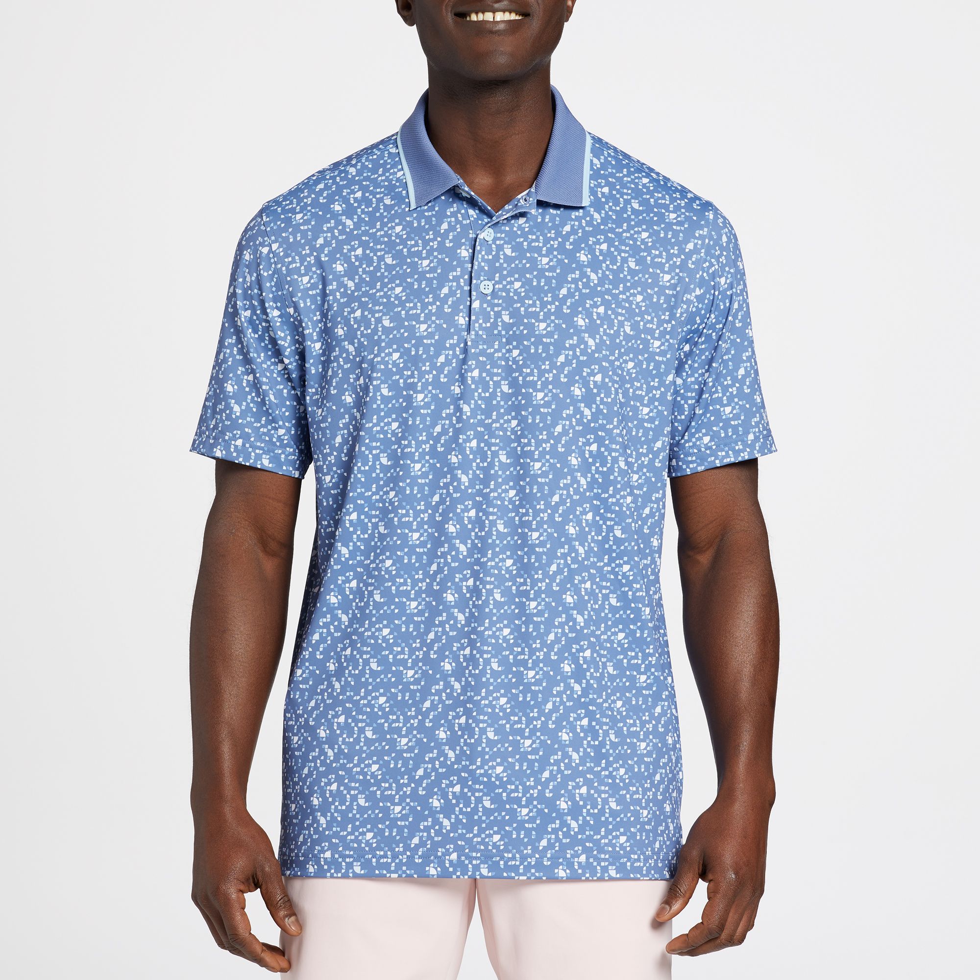 Walter Hagen Men's Performance 11 Disco Geo Print Short Sleeve Golf Polo product image