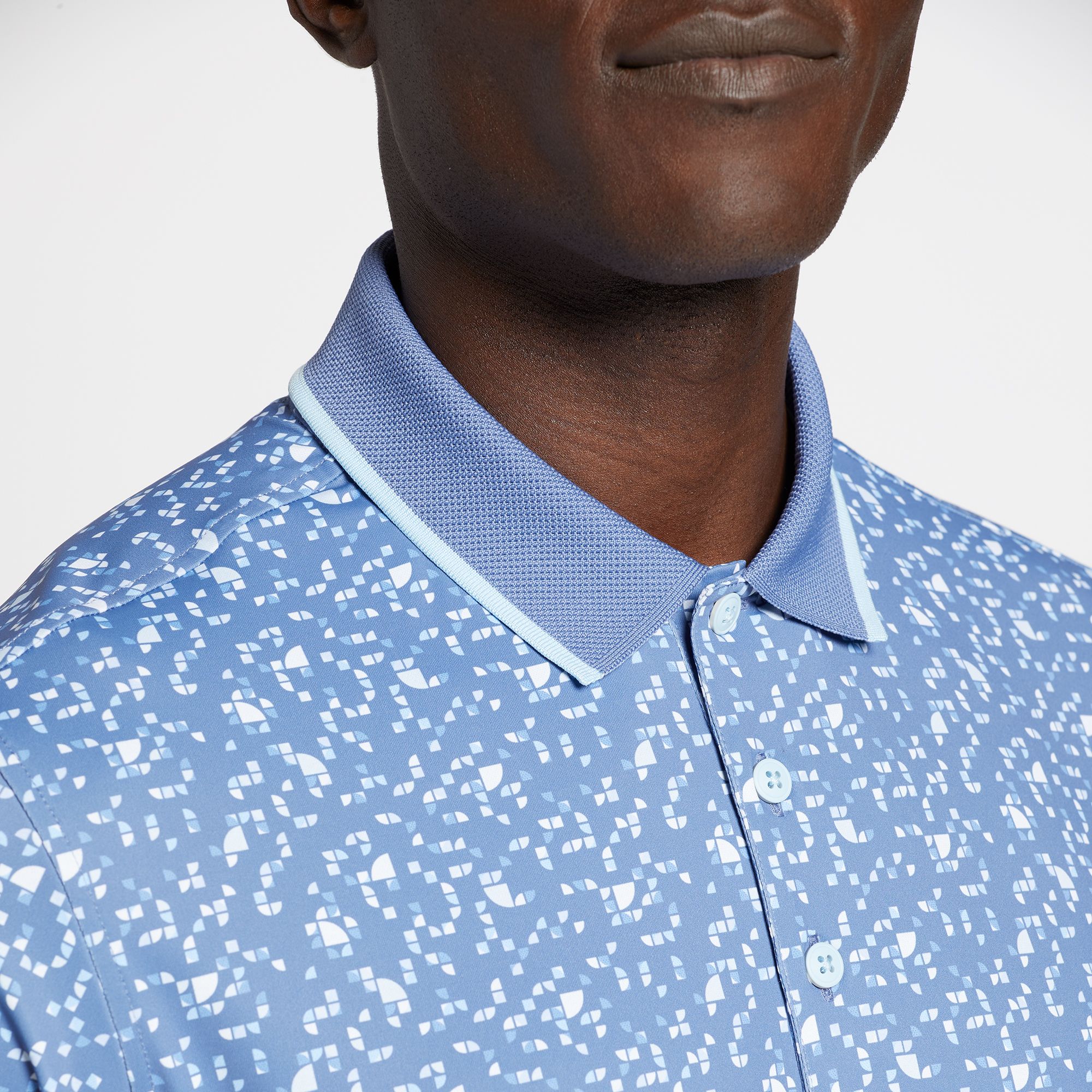 Walter Hagen Men's Performance 11 Disco Geo Print Short Sleeve Golf Polo product image