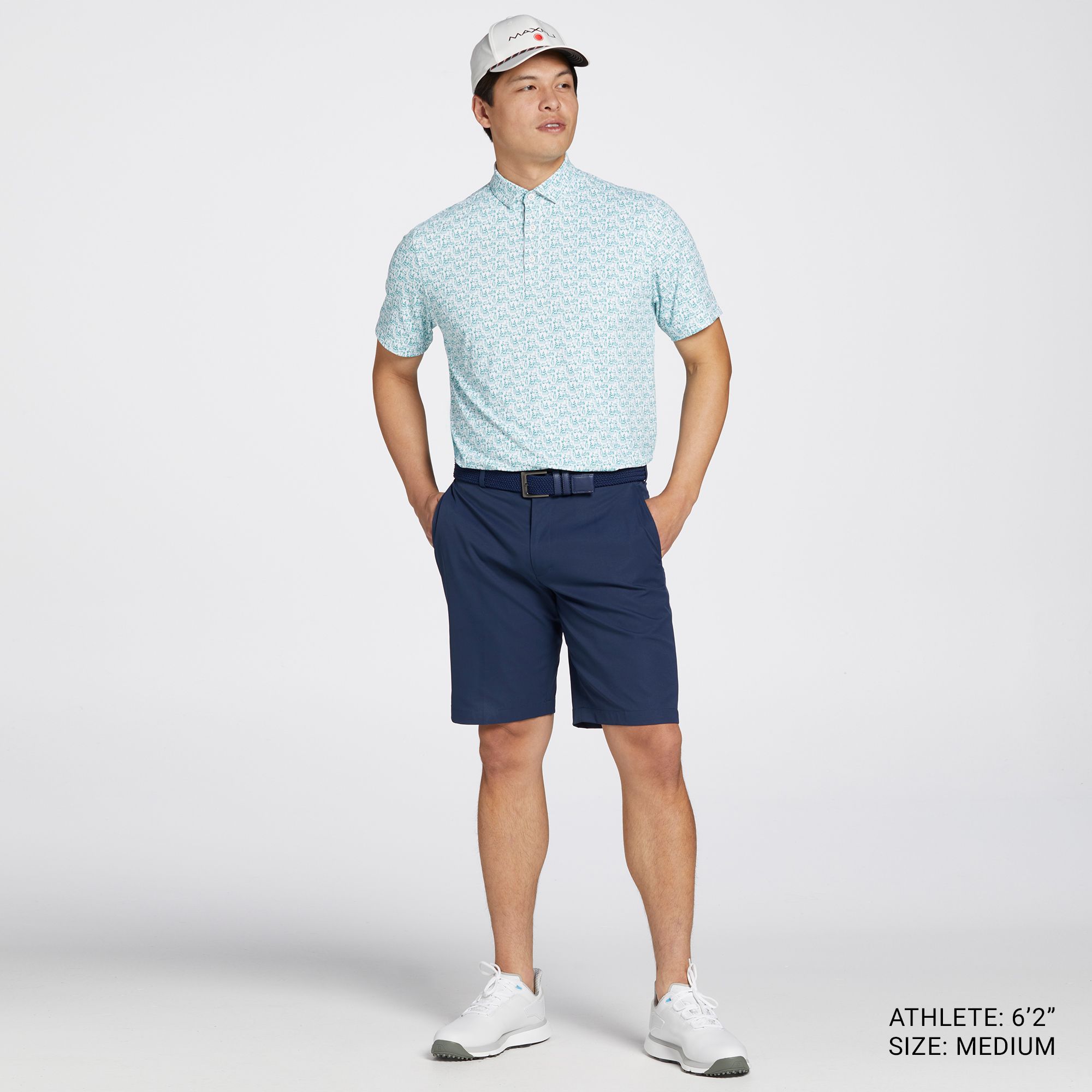 Walter Hagen Men's Performance 11 Naples Printed Short Sleeve Golf Polo product image