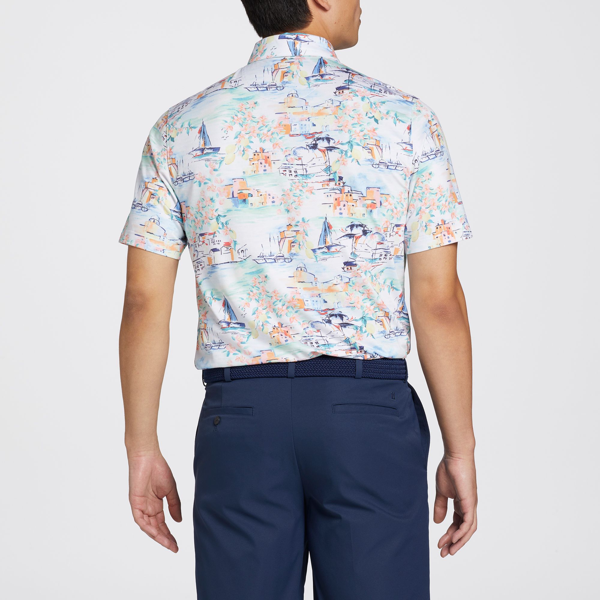 Walter Hagen Men's Clubhouse Sicilyscape Short Sleeve Golf Polo product image