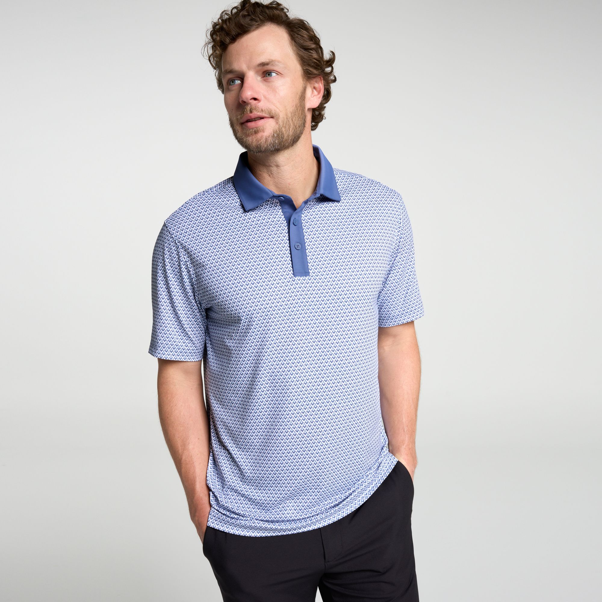 Walter Hagen Men's Performance 11 Novelty Print Golf Polo product image