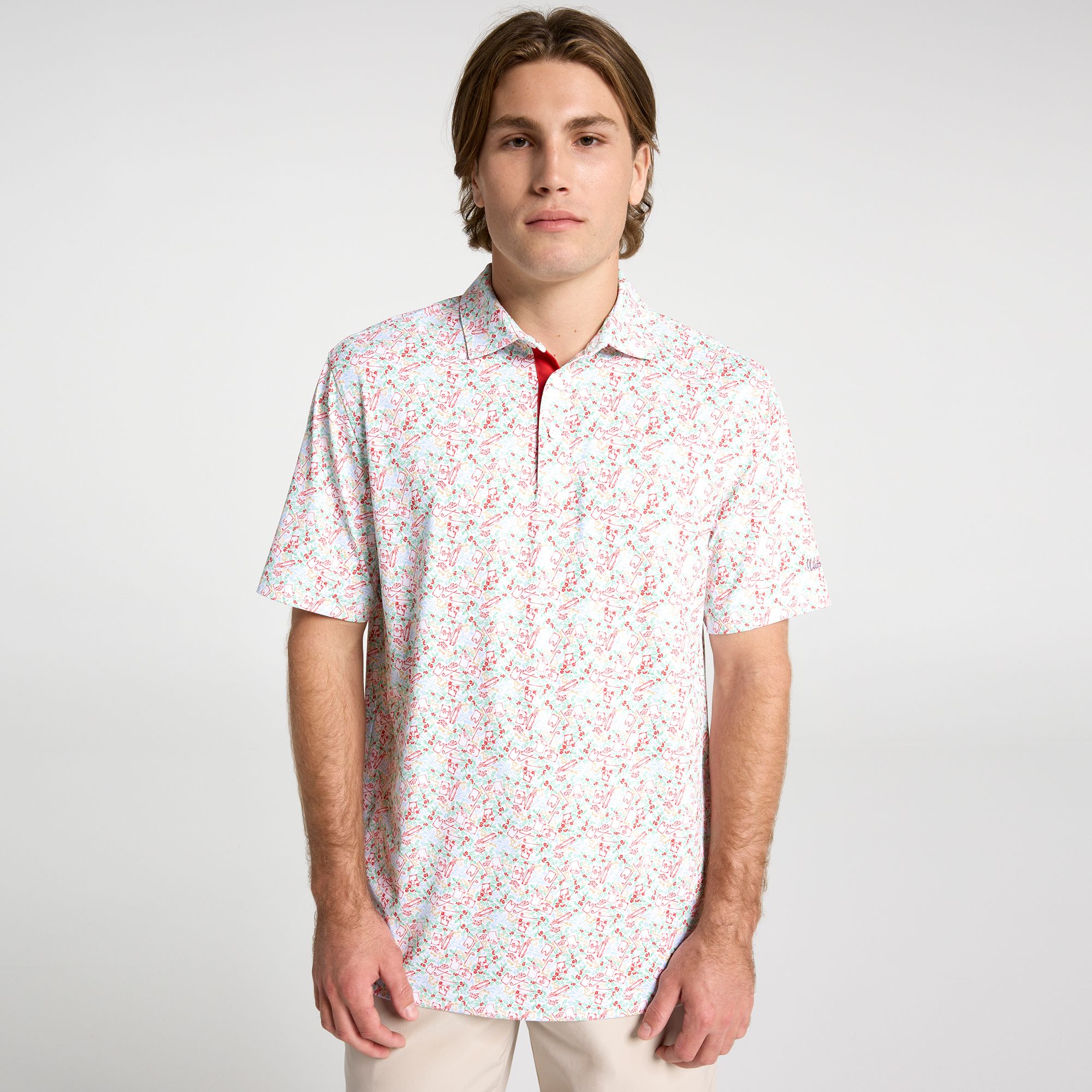 Walter Hagen Men's Performance 11 Holiday Print Golf Polo product image