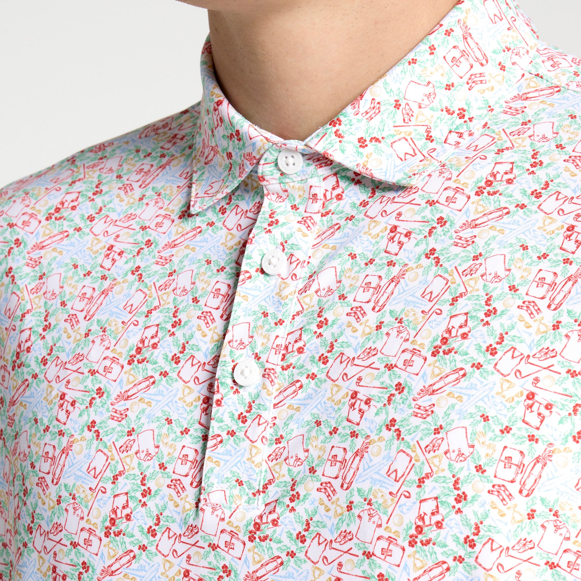 Walter Hagen Men's Performance 11 Holiday Print Golf Polo product image