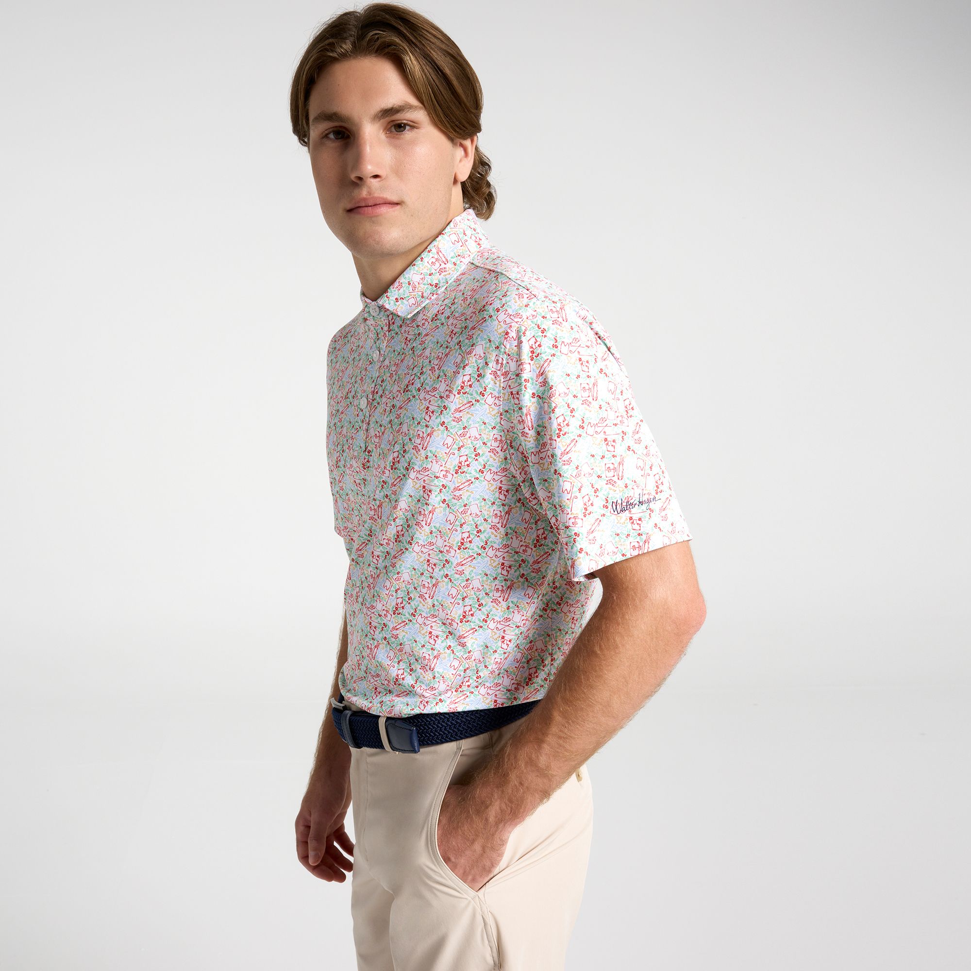 Walter Hagen Men's Performance 11 Holiday Print Golf Polo product image