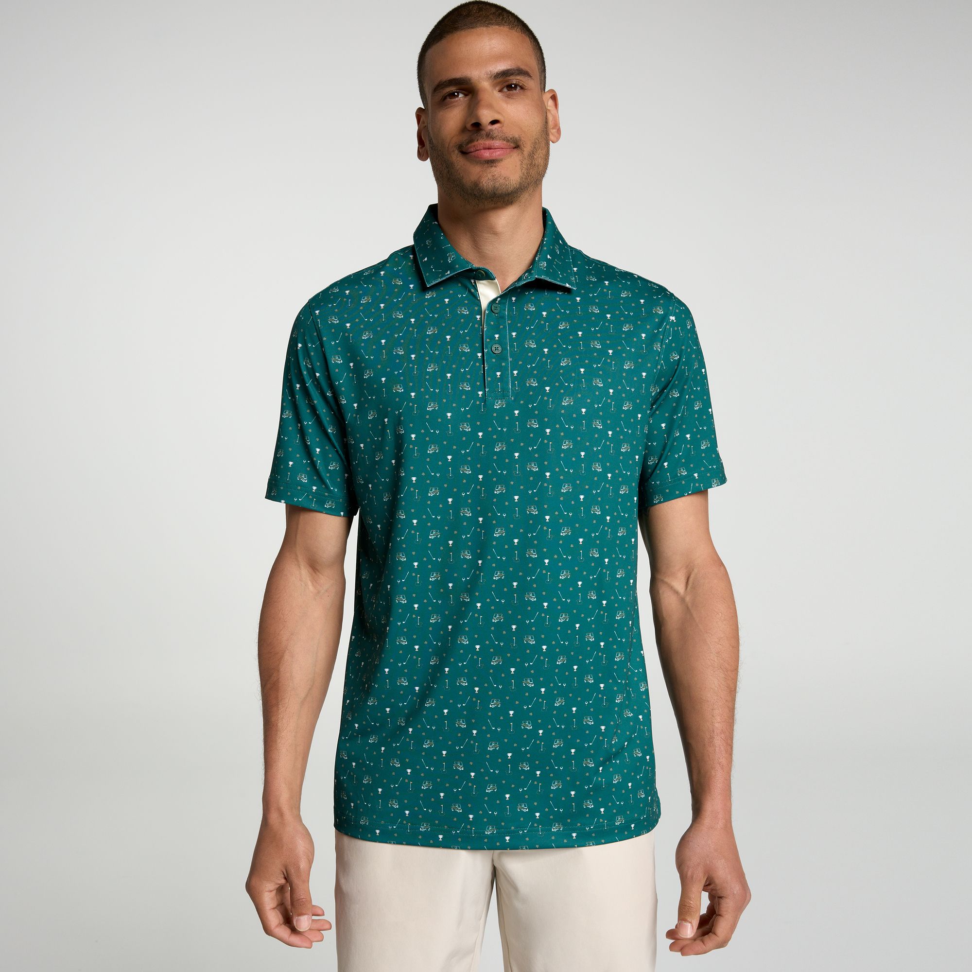 Walter Hagen Men's Performance 11 Novelty Print Golf Polo product image